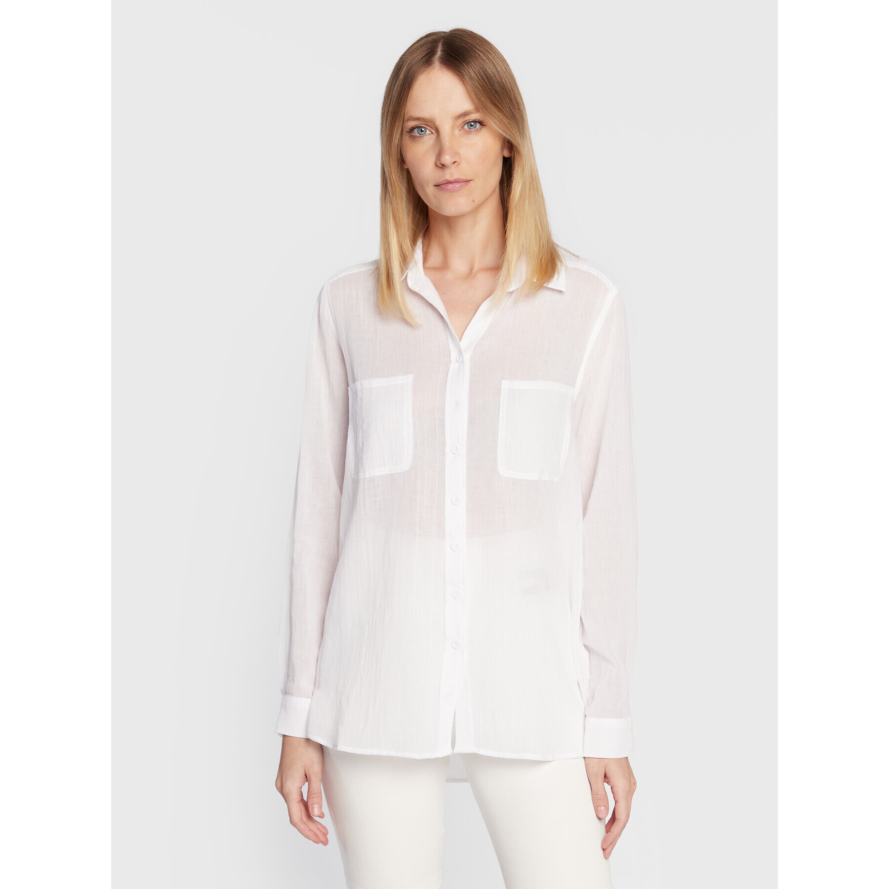 Seafolly Риза Beachedit 54795-TO Бял Regular Fit - Pepit.bg