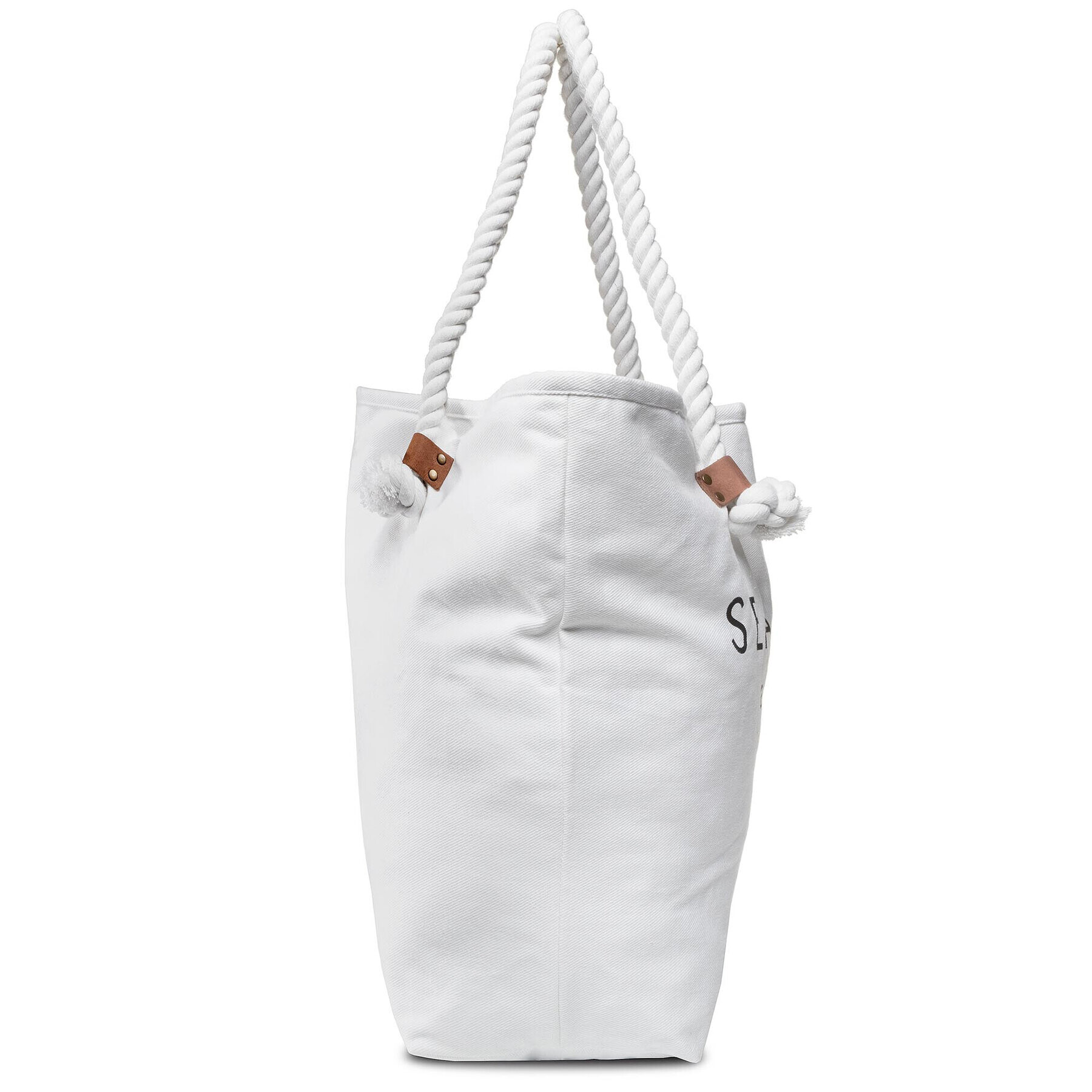 Seafolly Сак Ship Sail Tote 71147-BG Бял - Pepit.bg