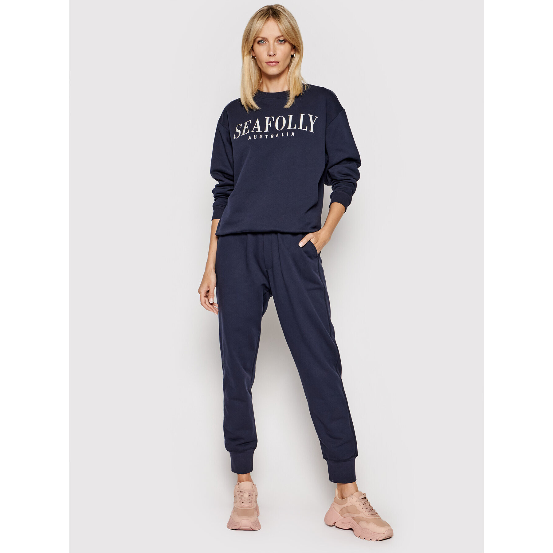 Seafolly Суитшърт Leisure 54569 Тъмносин Regular Fit - Pepit.bg