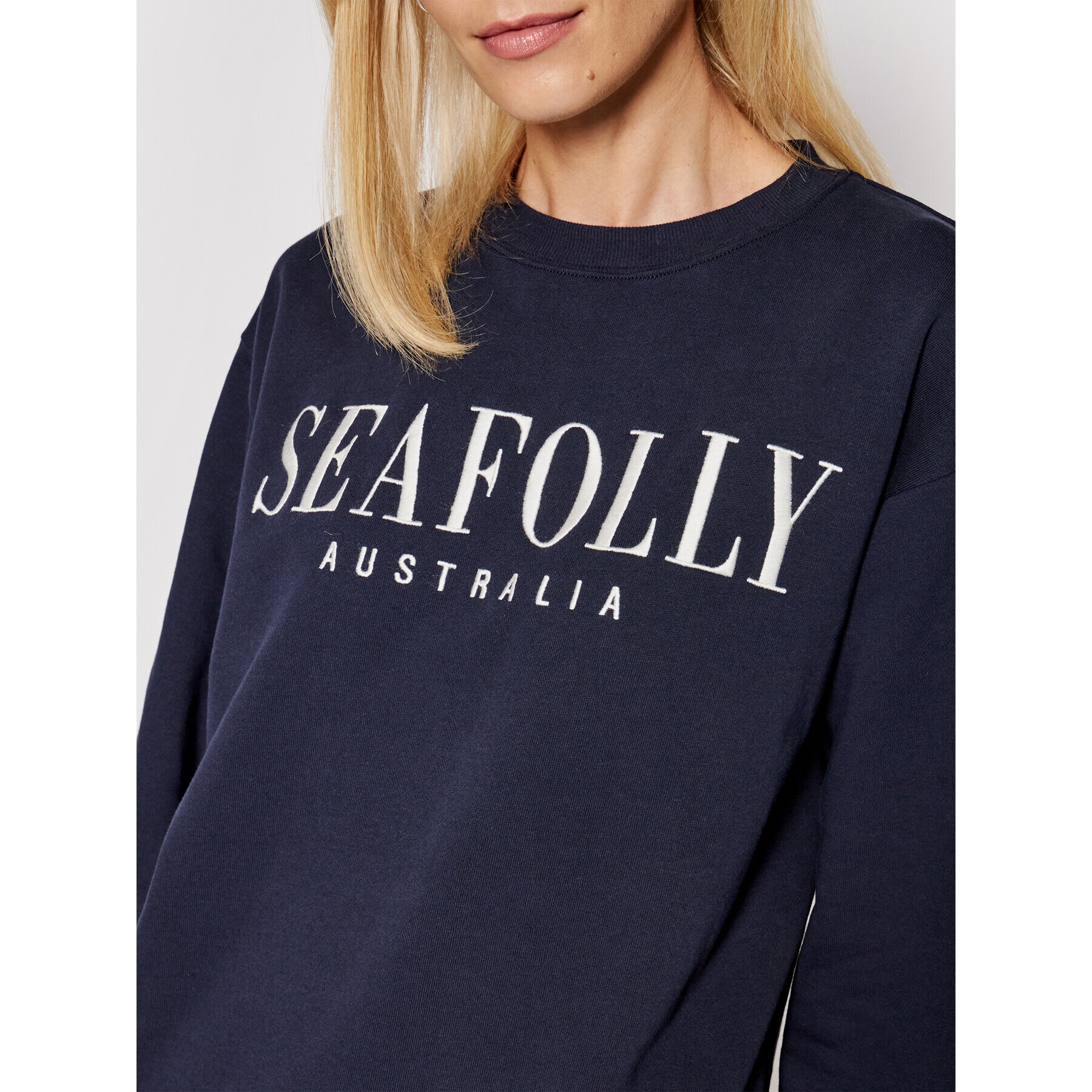 Seafolly Суитшърт Leisure 54569 Тъмносин Regular Fit - Pepit.bg