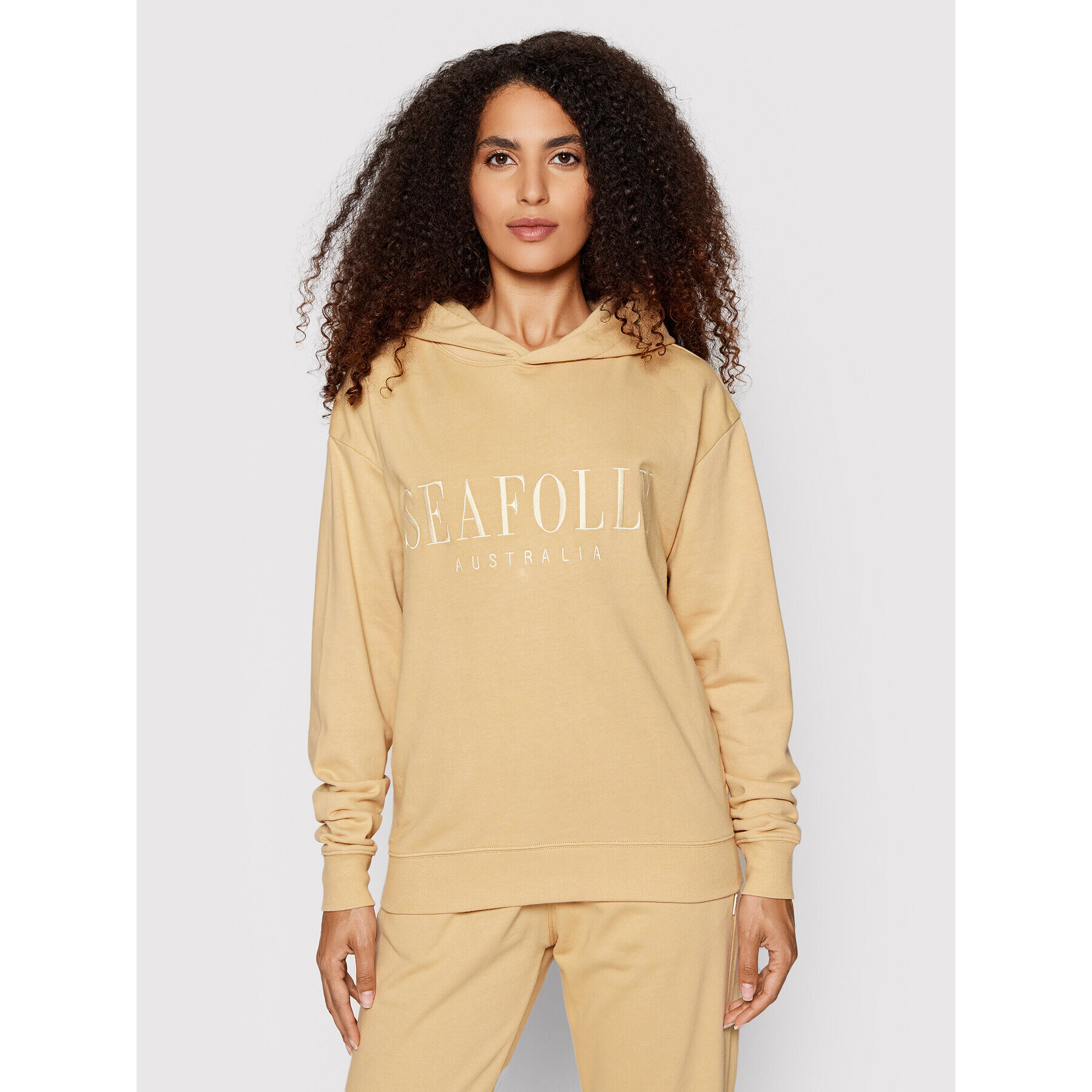 Seafolly Суитшърт Originals 54568-TO Бежов Relaxed Fit - Pepit.bg