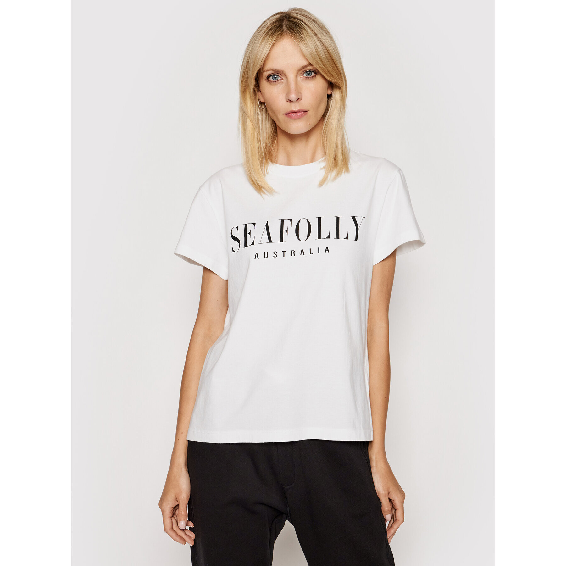 Seafolly Тишърт Leisure 54570 Бял Regular Fit - Pepit.bg