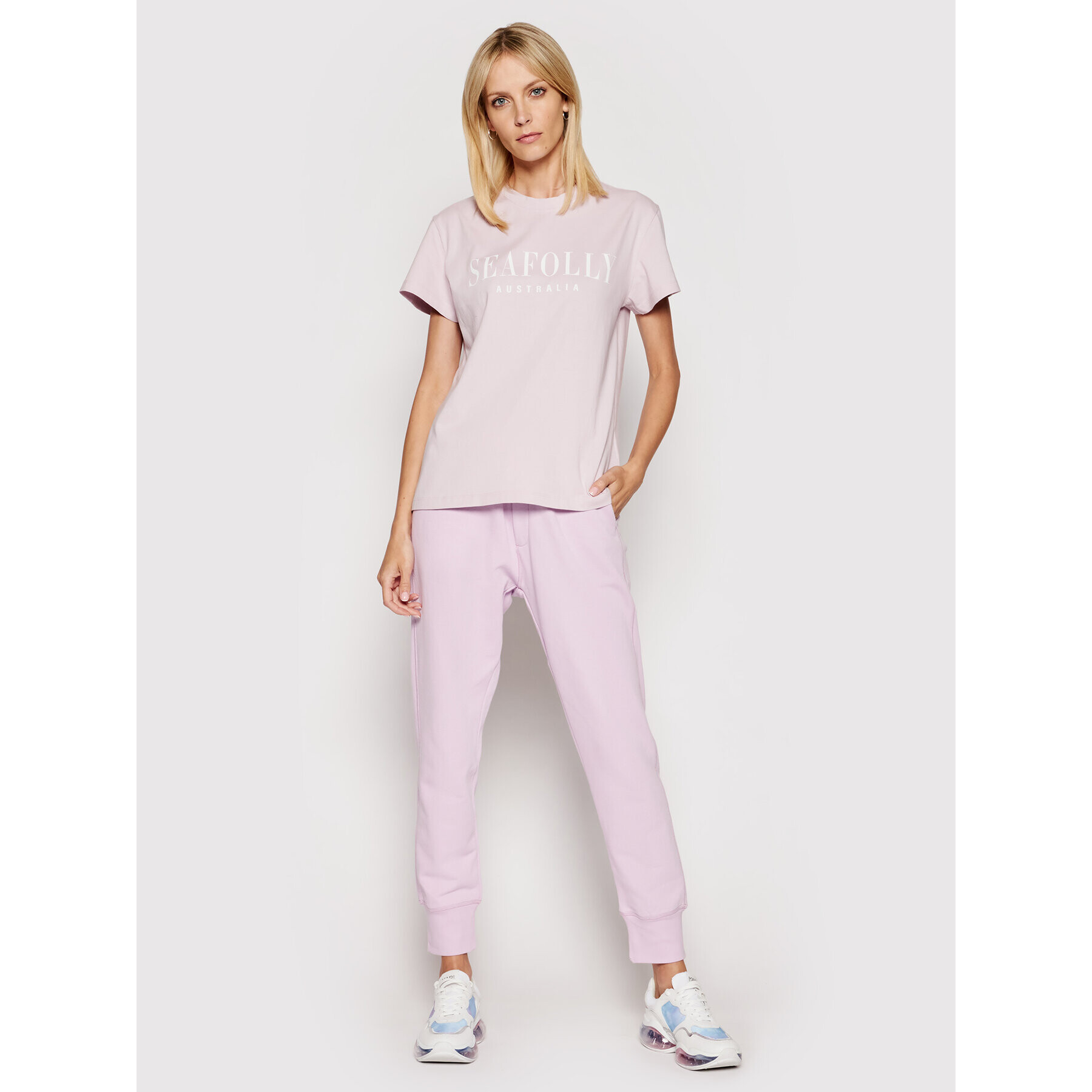 Seafolly Тишърт Leisure 54570 Виолетов Regular Fit - Pepit.bg