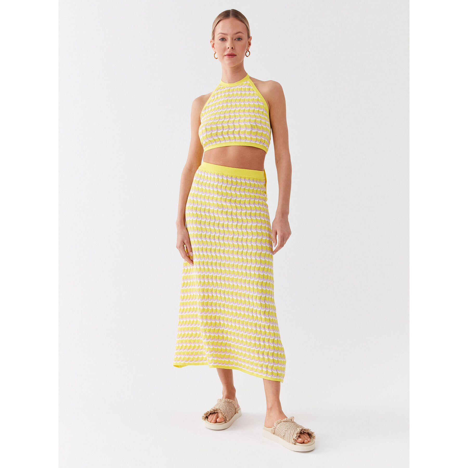 Seafolly топ Pointelle 54927-KN Жълт Slim Fit - Pepit.bg