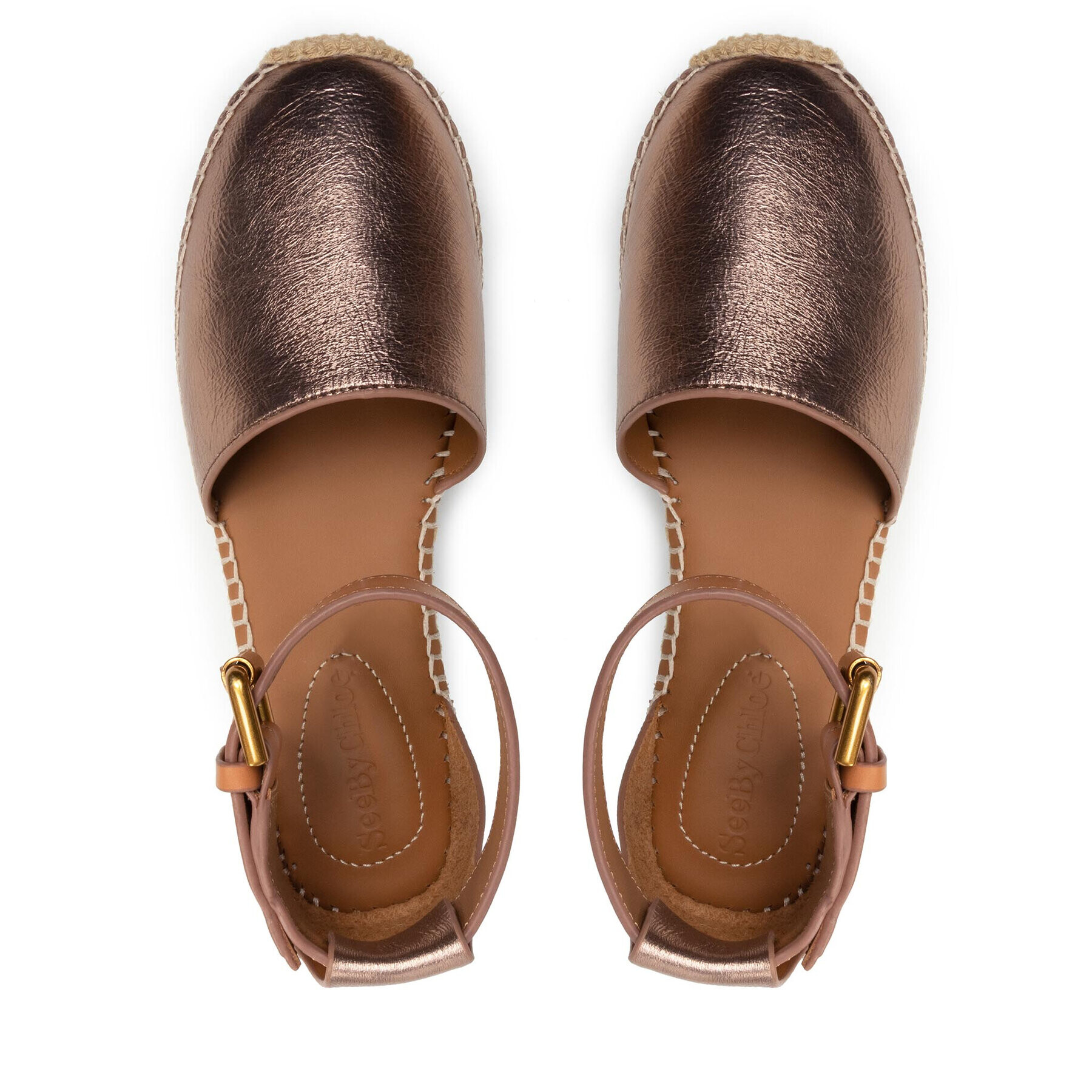 See By Chloé Еспадрили SB26150 Златист - Pepit.bg