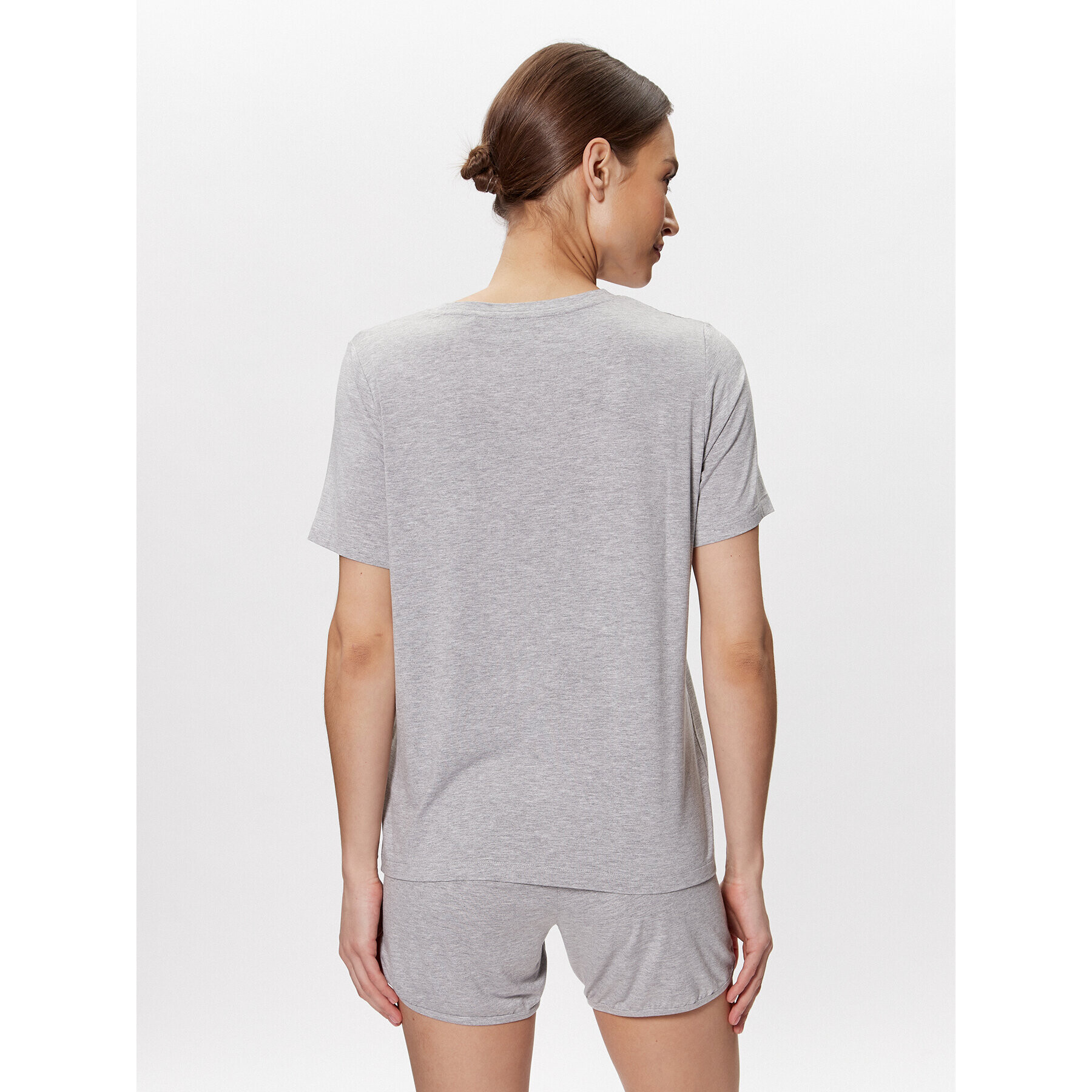 Seidensticker Пижама Pajam Short Set Сив Straight Fit - Pepit.bg