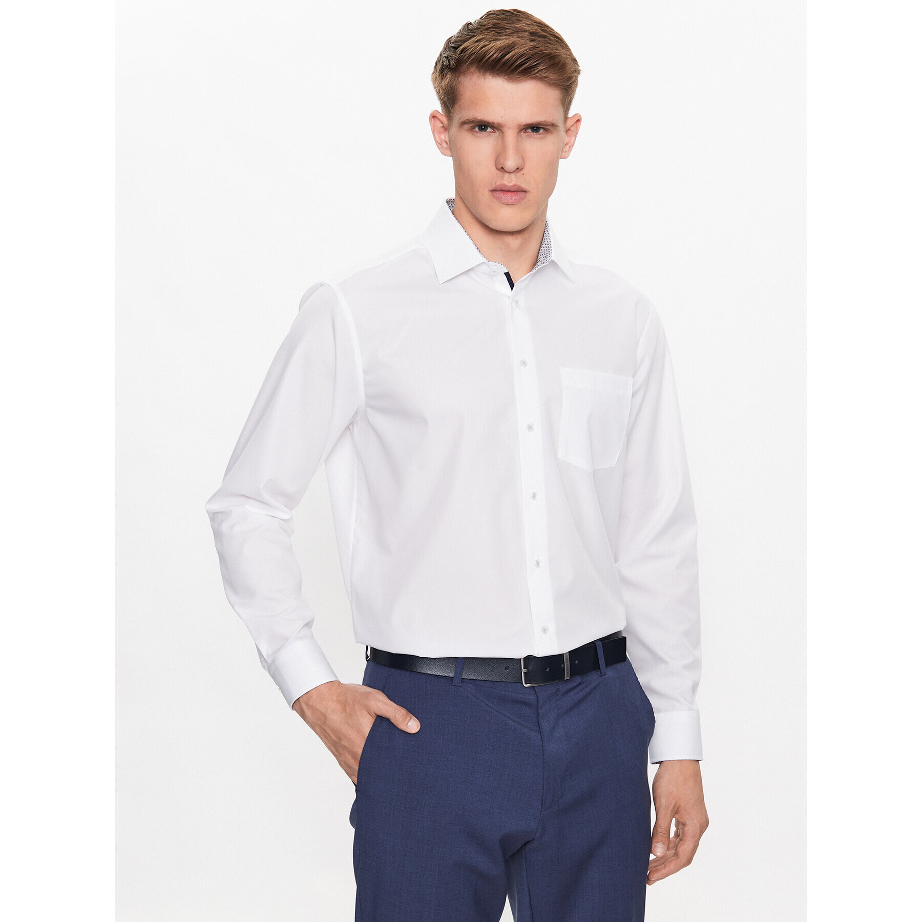 Seidensticker Риза 01.153480 Бял Regular Fit - Pepit.bg