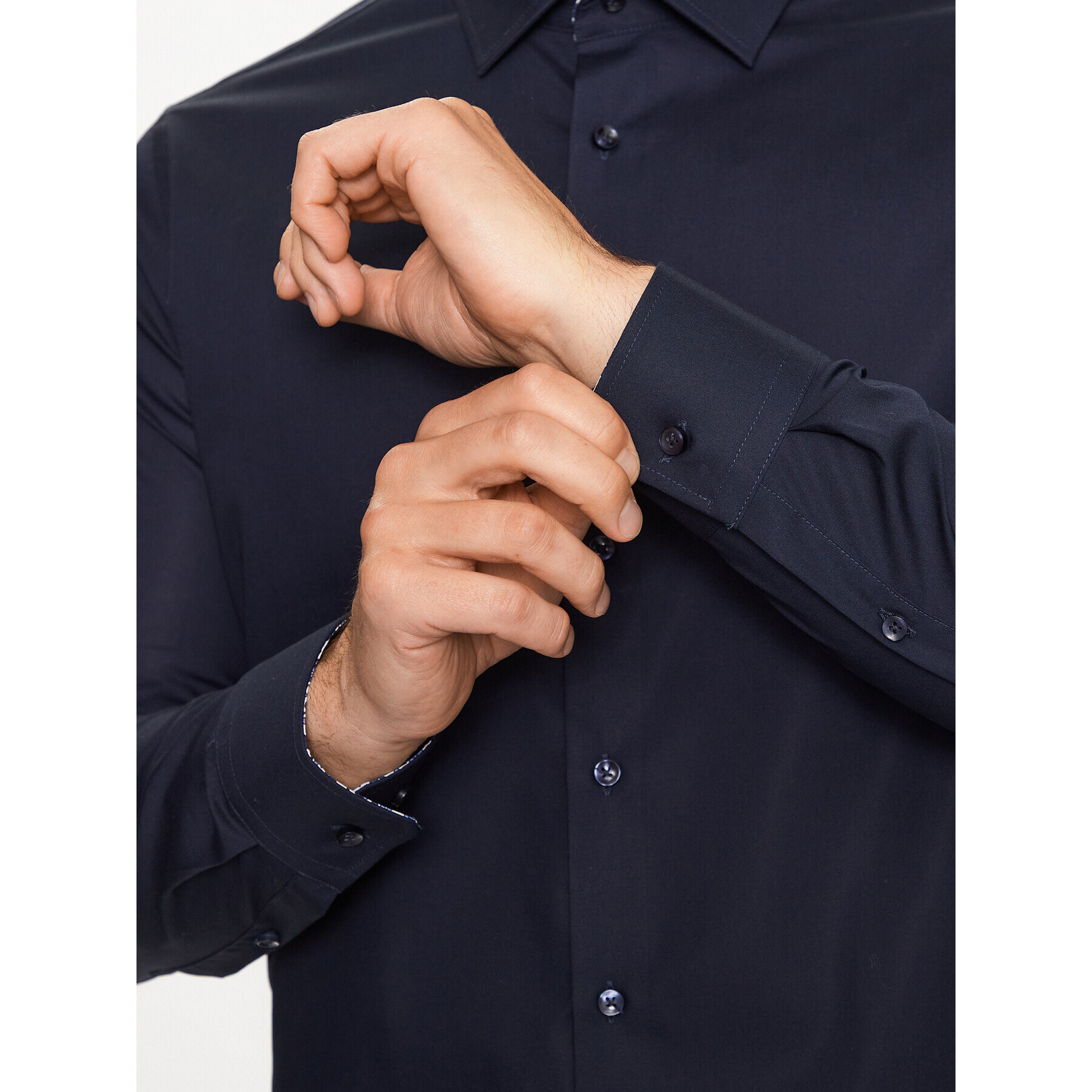 Seidensticker Риза 01.453480 Син Extra Slim Fit - Pepit.bg