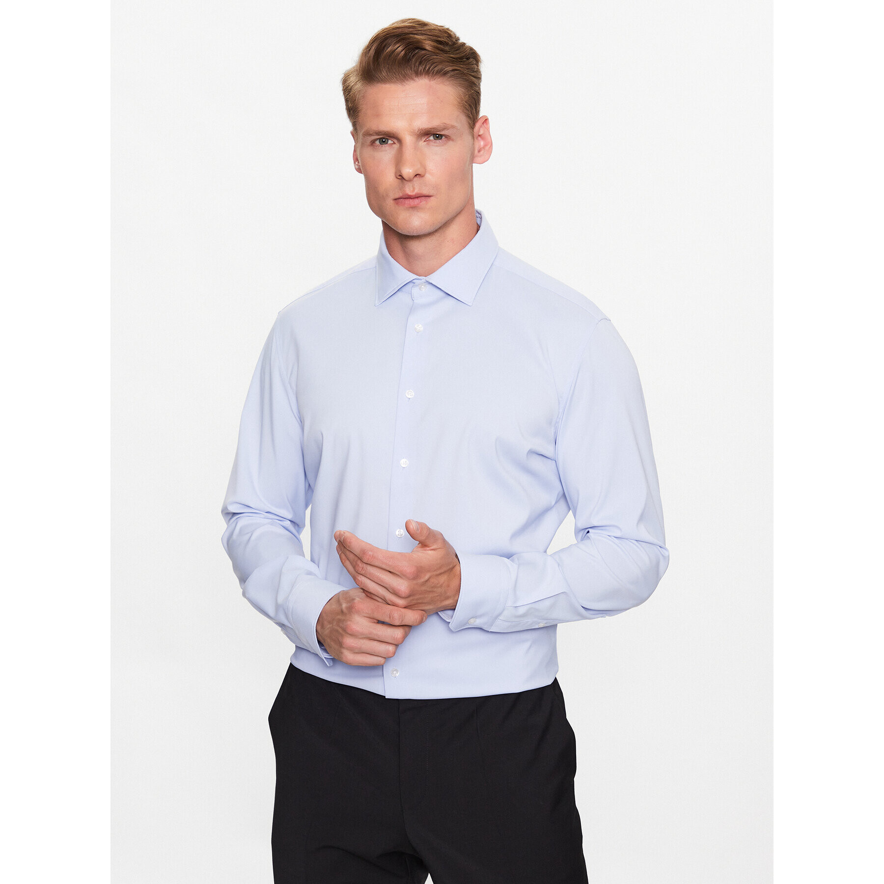 Seidensticker Риза 01.641180 Син Slim Fit - Pepit.bg