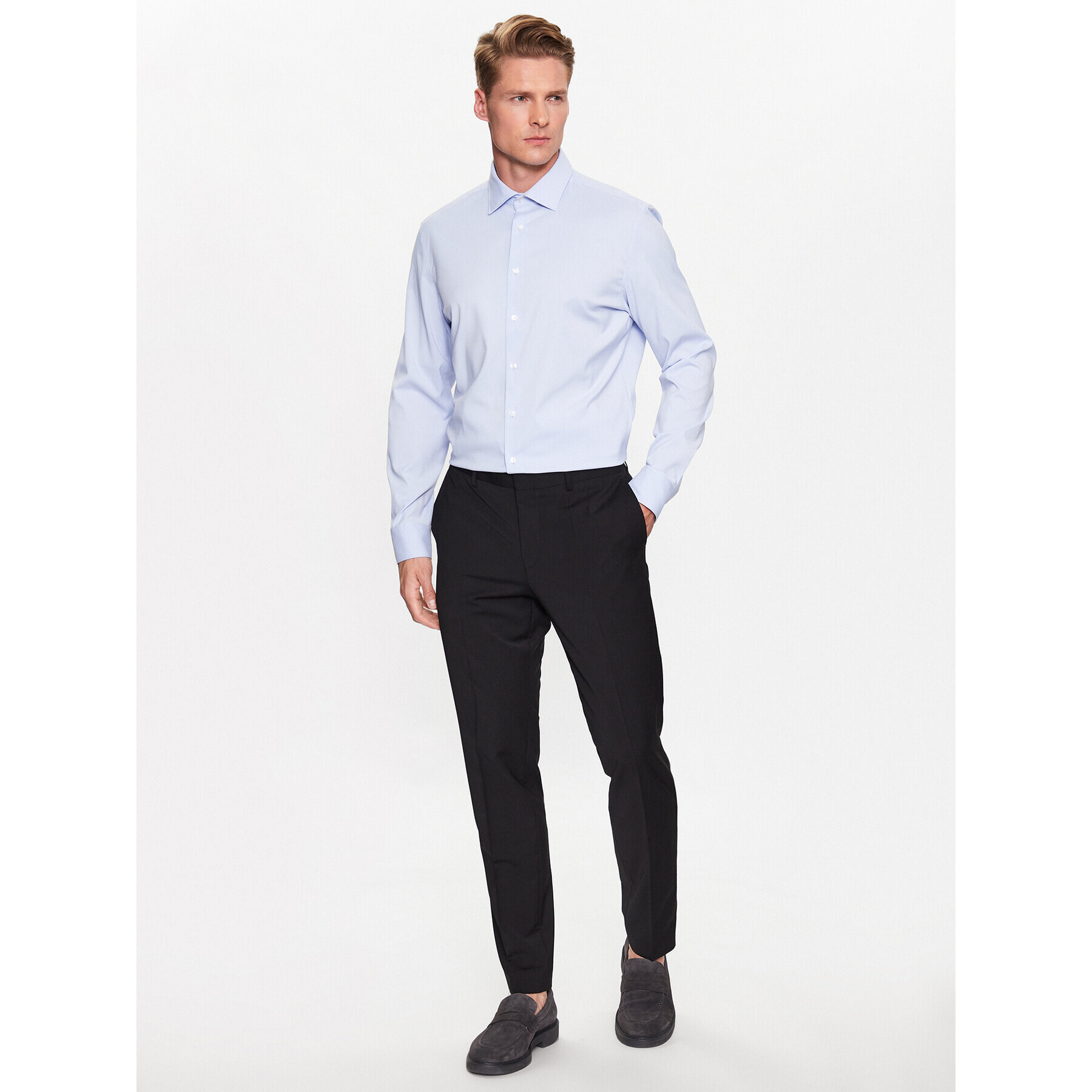Seidensticker Риза 01.641180 Син Slim Fit - Pepit.bg