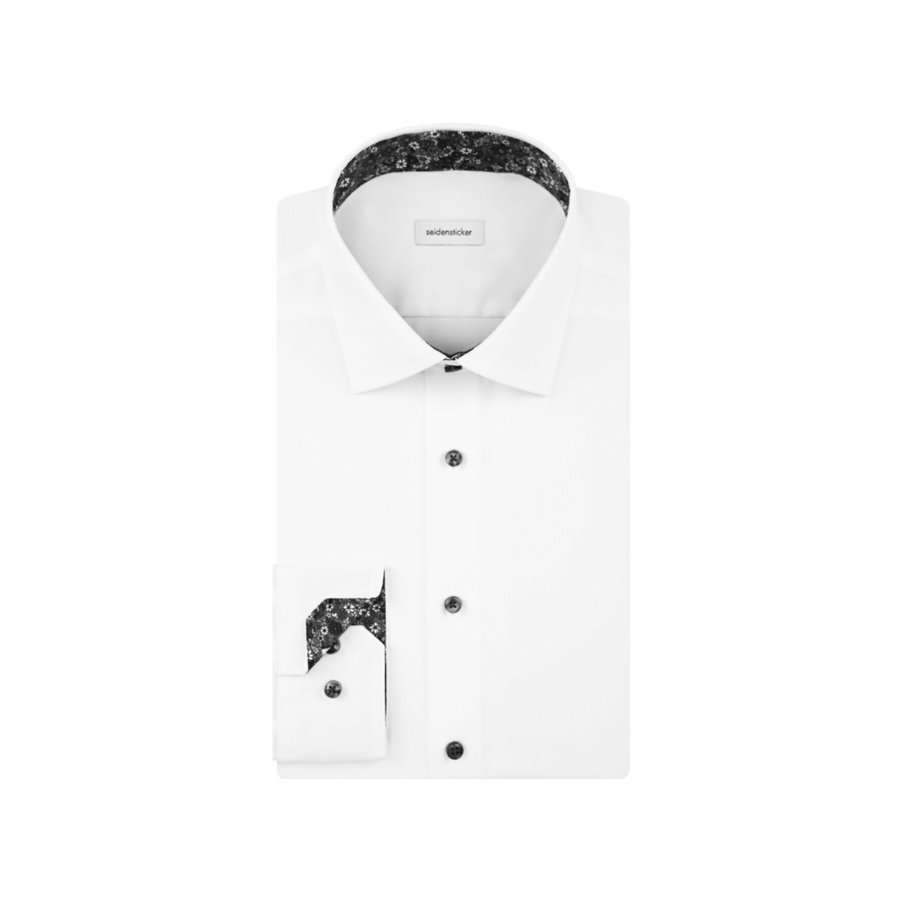Seidensticker Риза 01.642970 Бял Slim Fit - Pepit.bg
