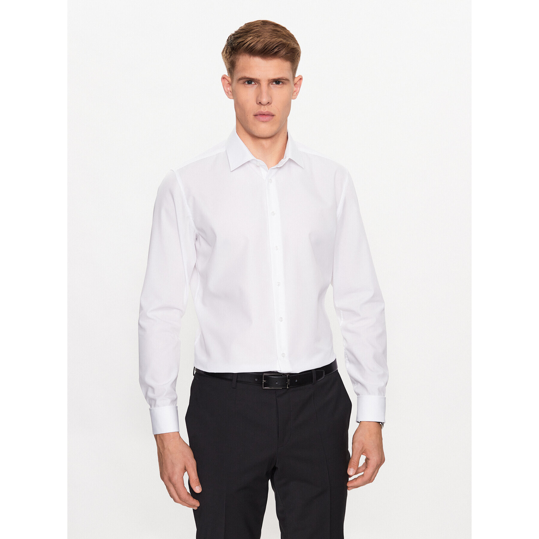 Seidensticker Риза 01.666244 Бял Slim Fit - Pepit.bg