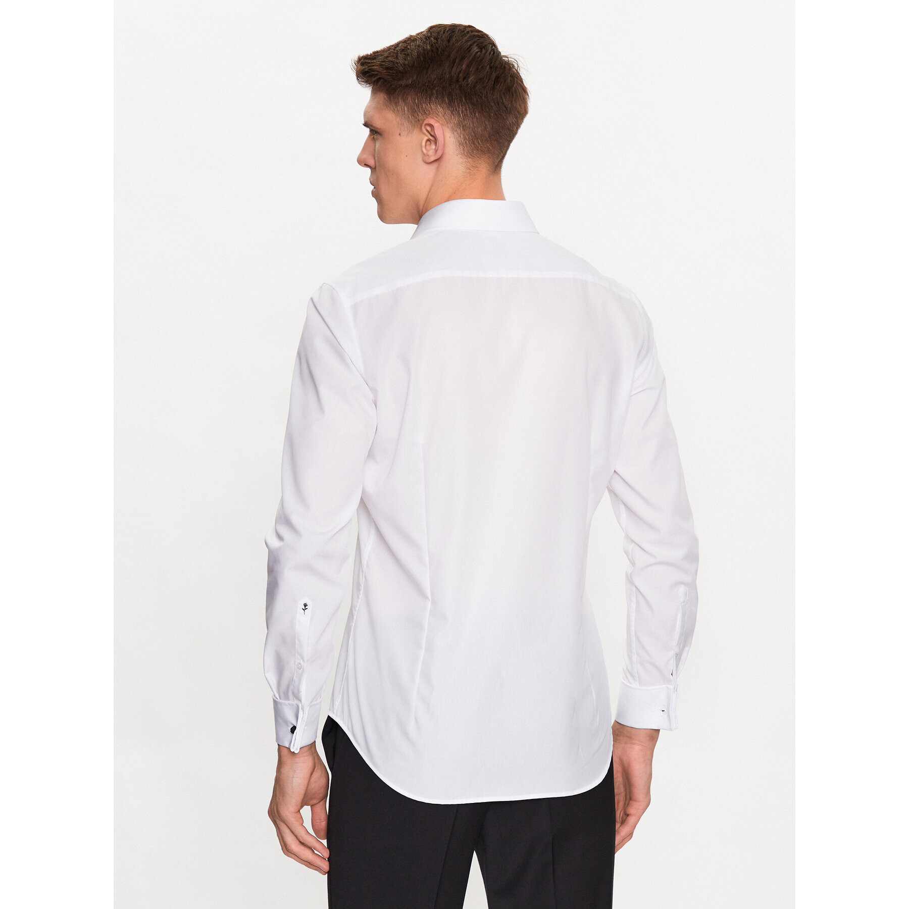 Seidensticker Риза 01.666244 Бял Slim Fit - Pepit.bg