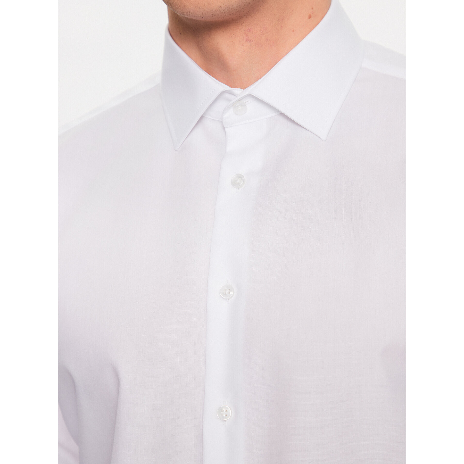 Seidensticker Риза 01.666244 Бял Slim Fit - Pepit.bg