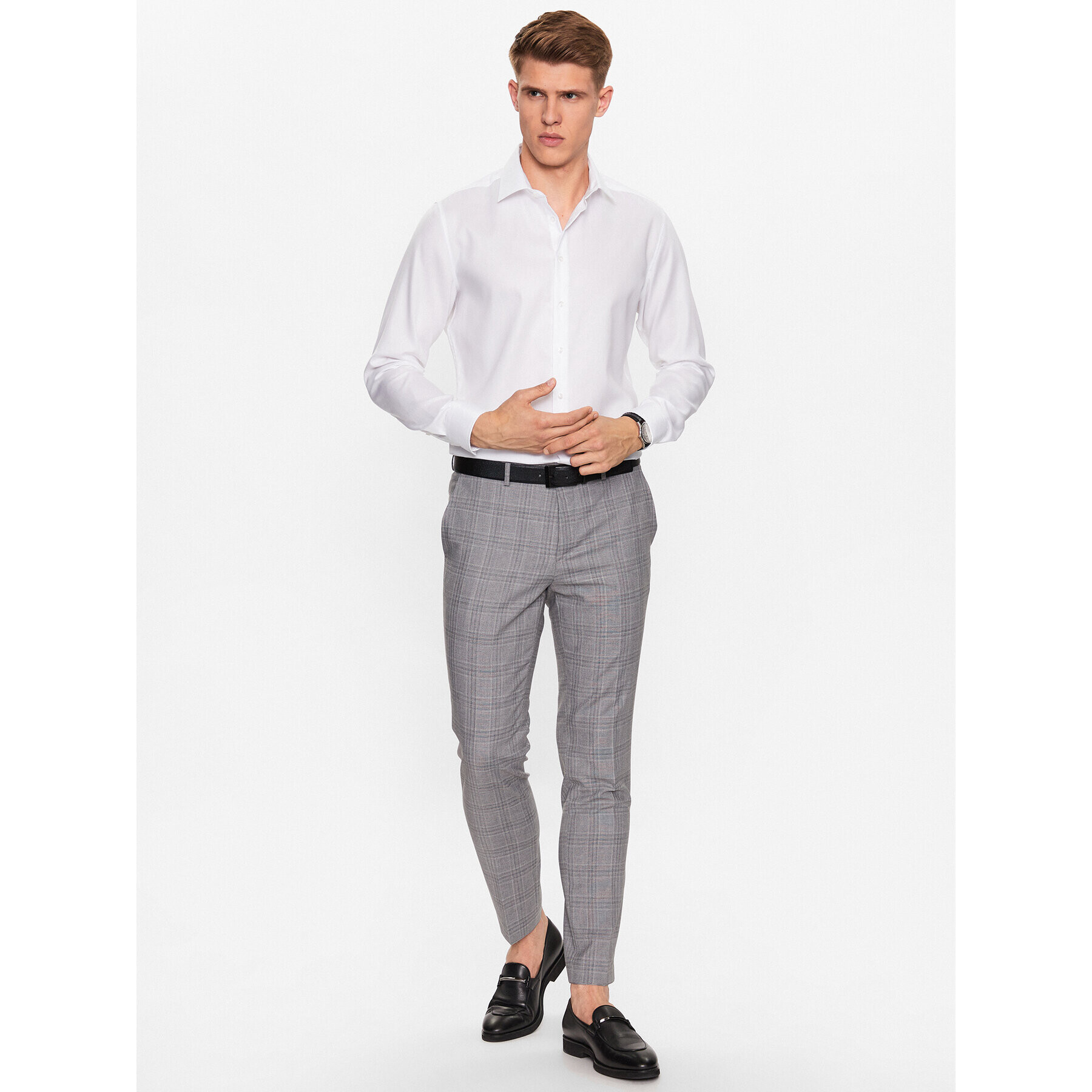 Seidensticker Риза 01.693650 Бял Slim Fit - Pepit.bg