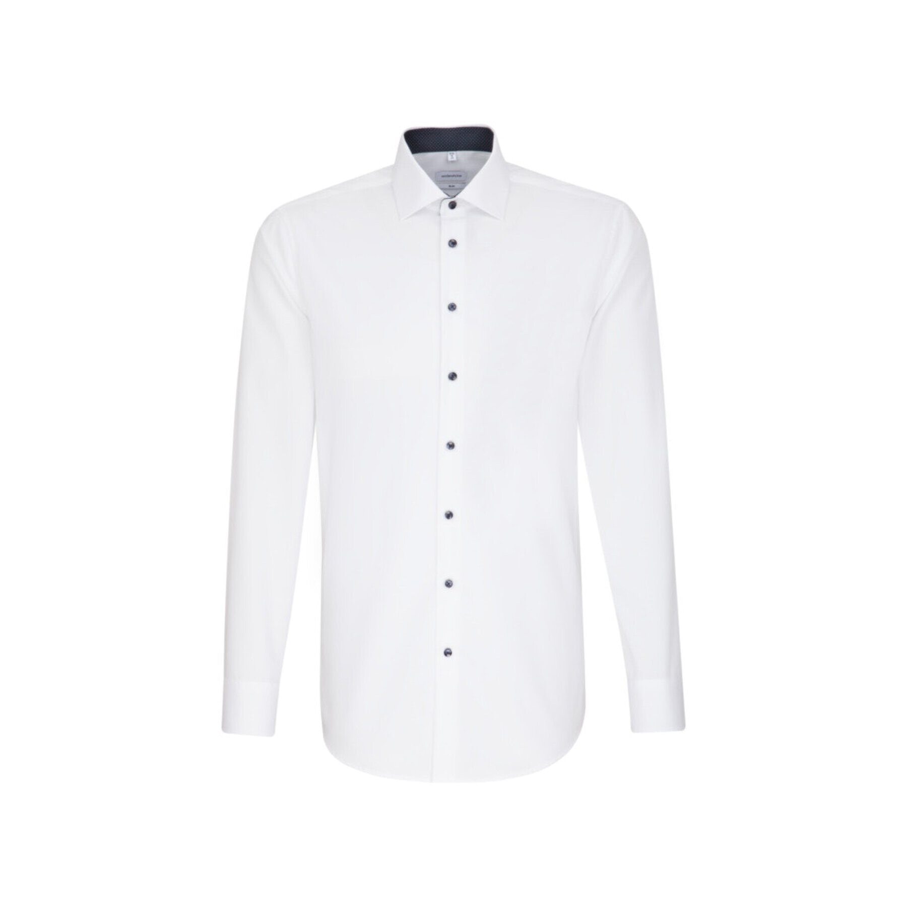Seidensticker Риза 01.693690 Бял Slim Fit - Pepit.bg