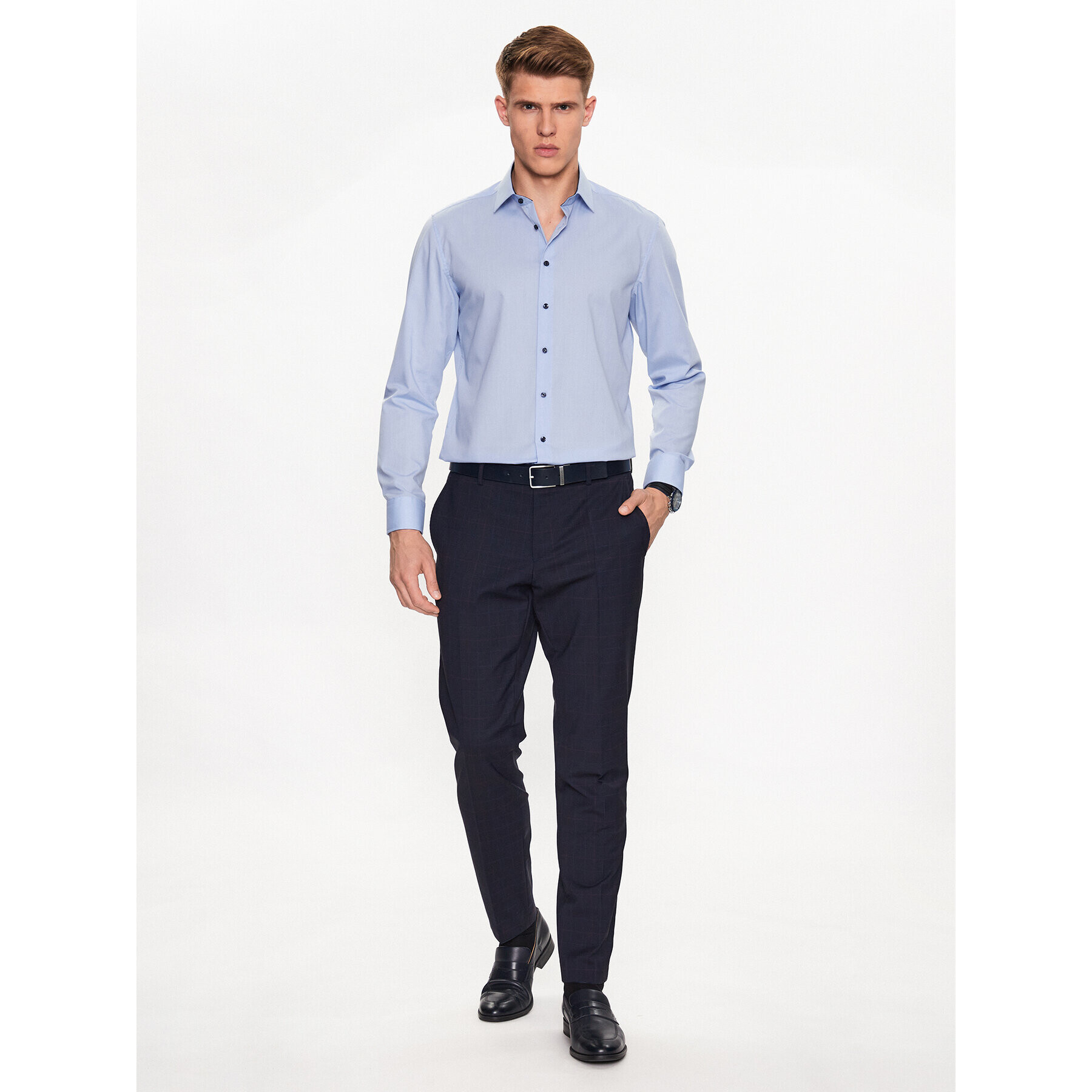 Seidensticker Риза 01.693690 Син Slim Fit - Pepit.bg