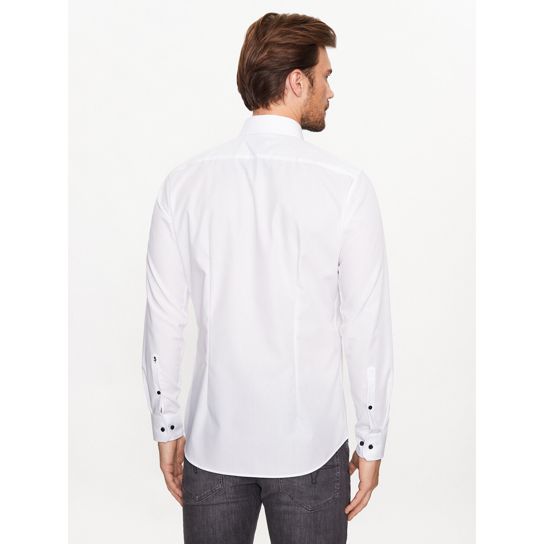 Seidensticker Риза 01.940810 Бял Extra Slim Fit - Pepit.bg