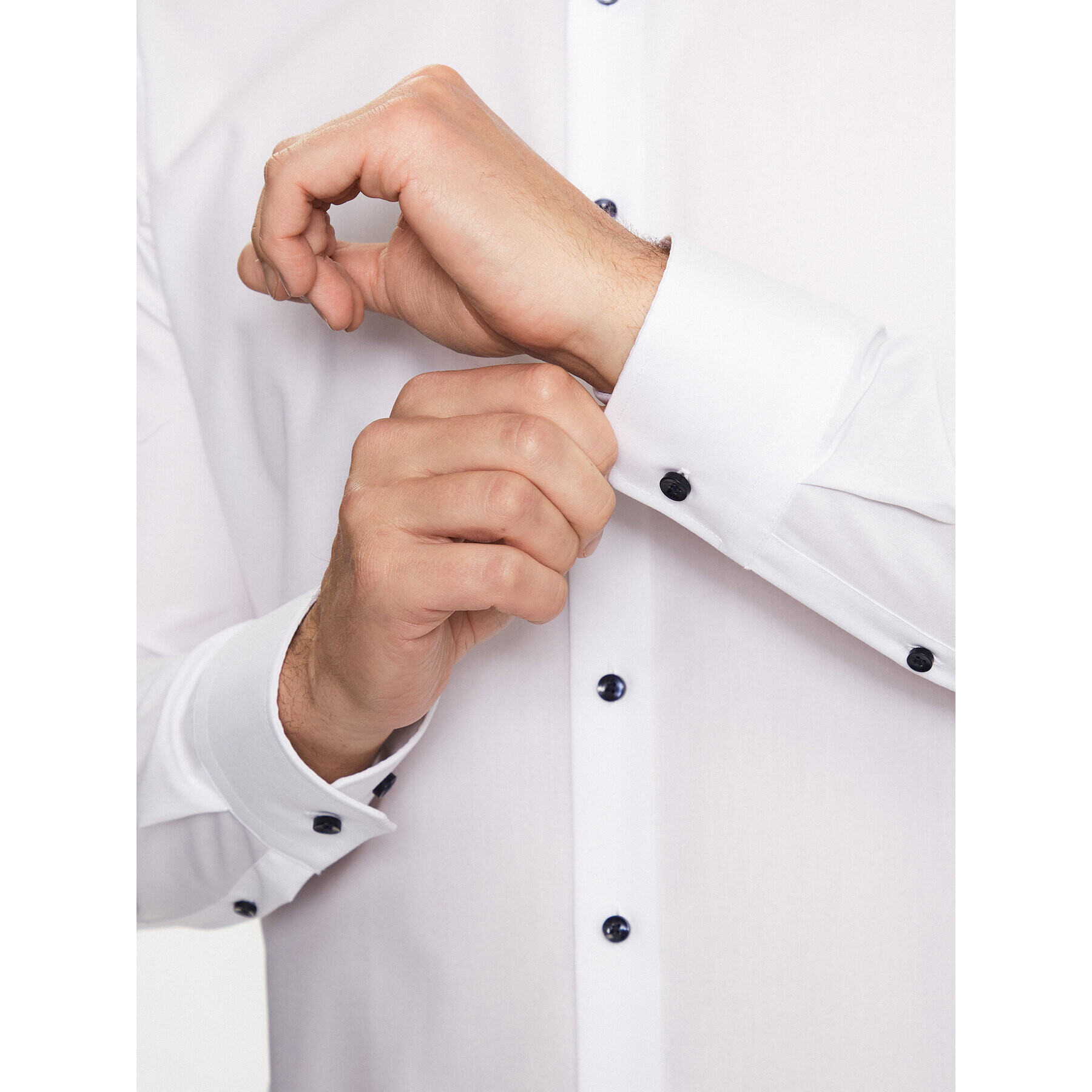 Seidensticker Риза 01.940810 Бял Extra Slim Fit - Pepit.bg