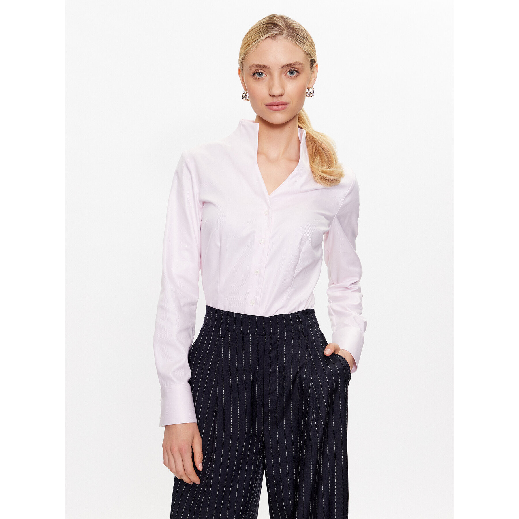Seidensticker Риза 60.080644 Розов Slim Fit - Pepit.bg