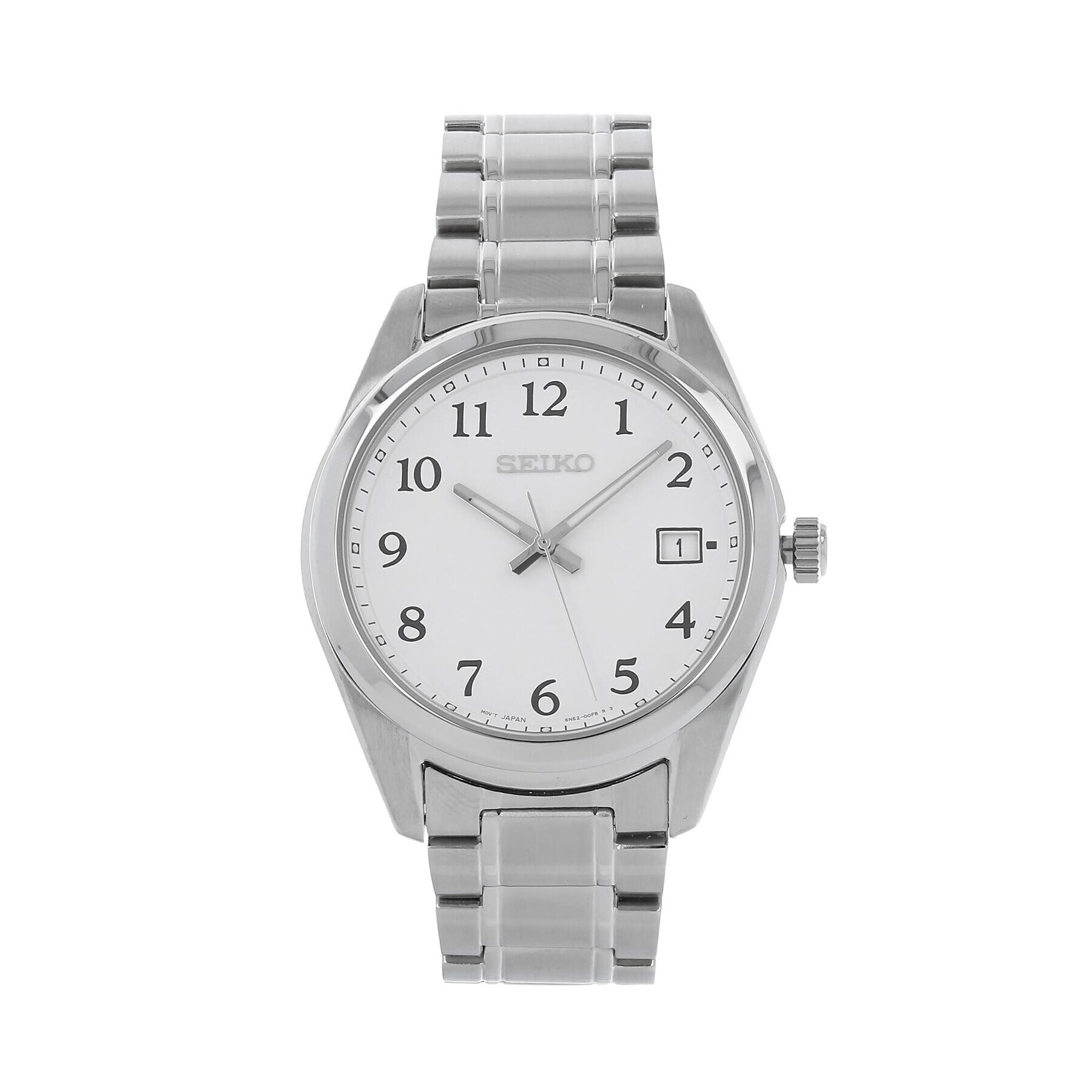 Seiko Часовник Classic Quartz SUR459P1 Сребрист - Pepit.bg