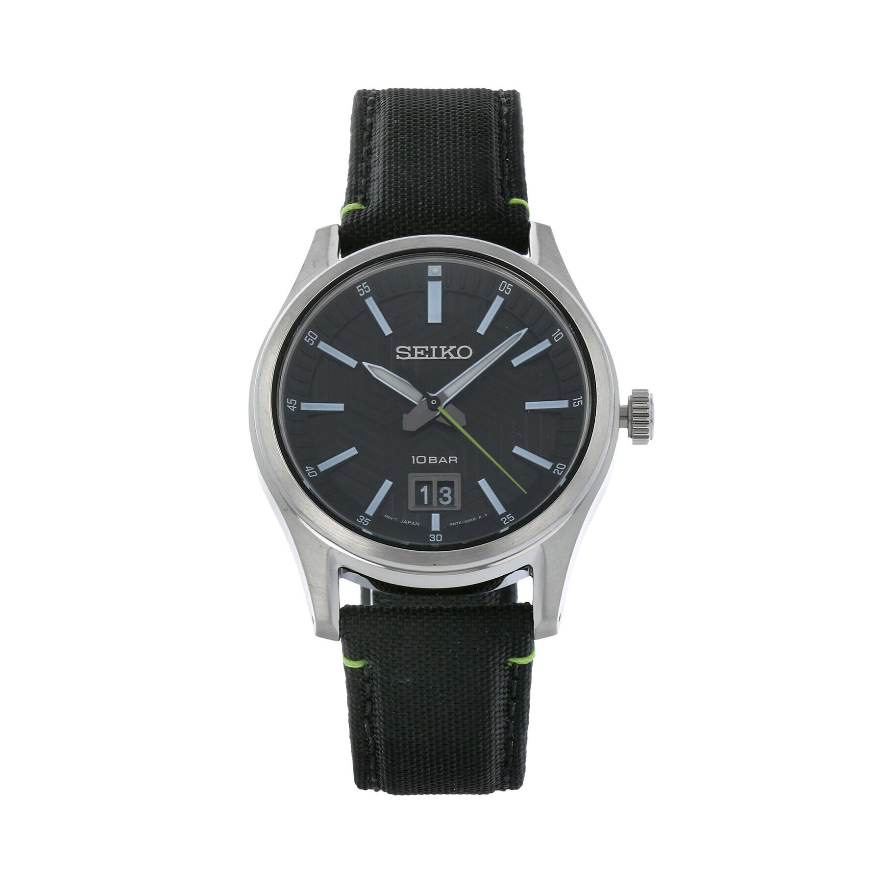 Seiko Часовник Conceptual Big Date SUR517P1 Черен - Pepit.bg