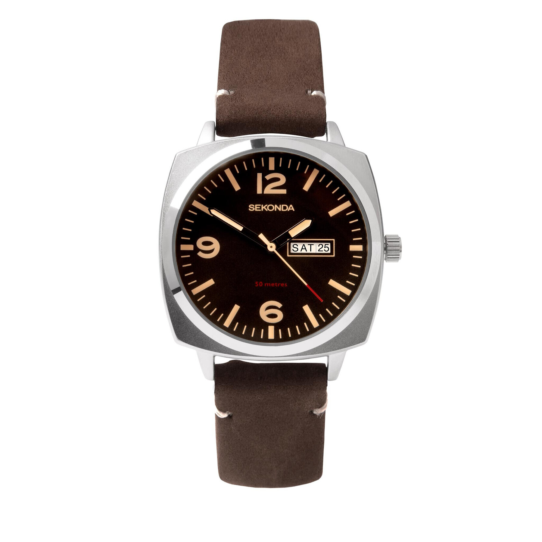 Sekonda Часовник 1988 Кафяв - Pepit.bg