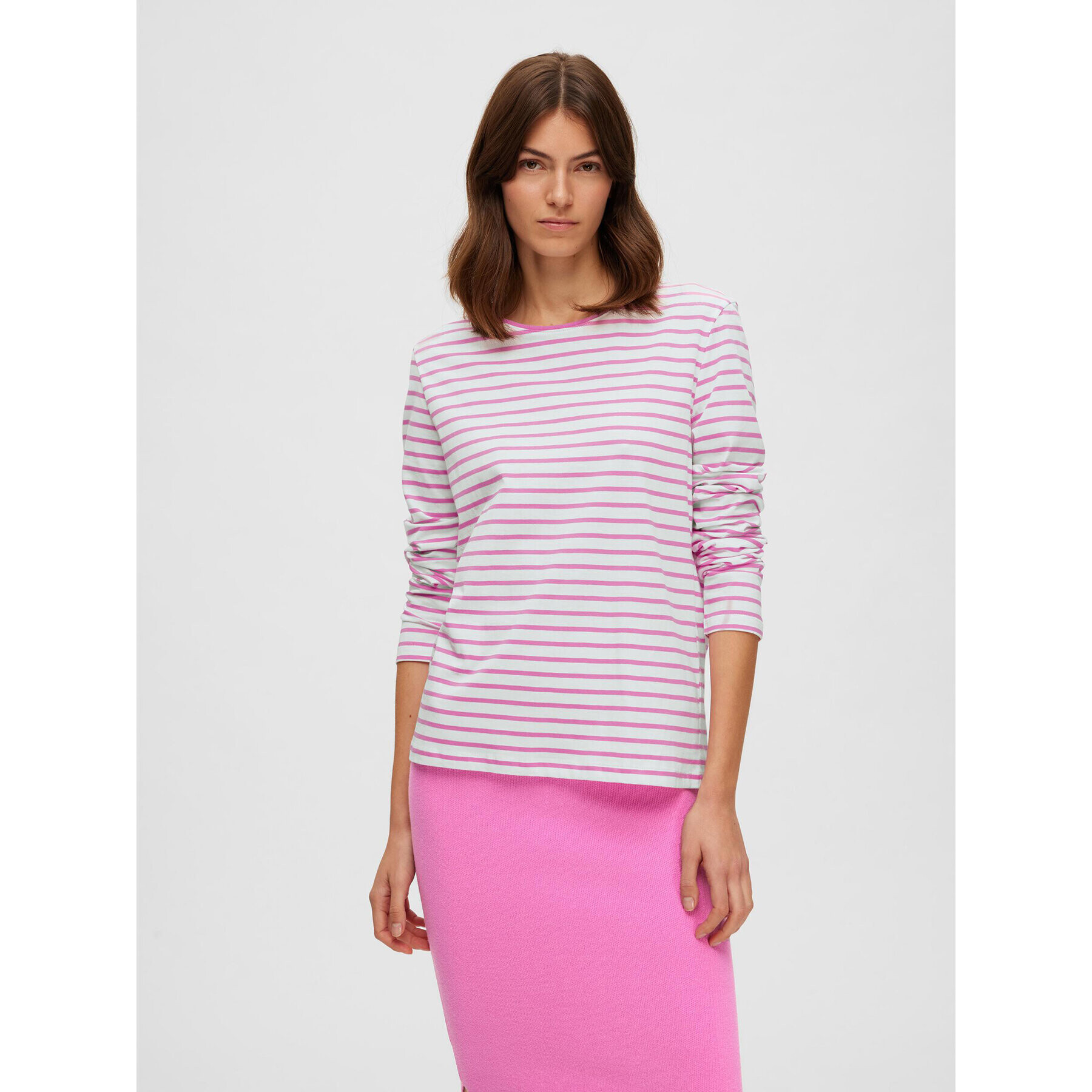 Selected Femme Блуза Essential 16087915 Розов Regular Fit - Pepit.bg
