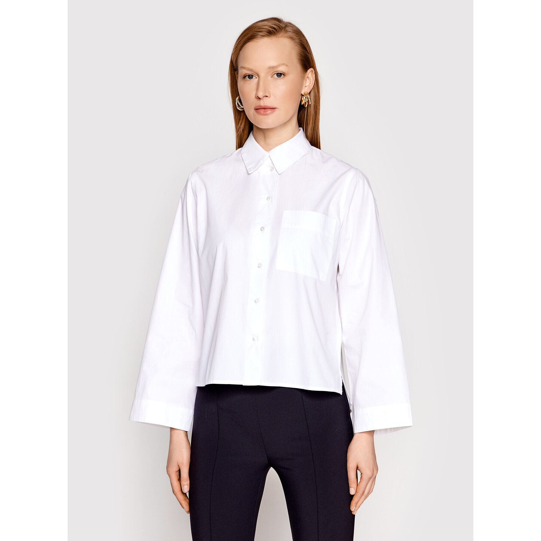 Selected Femme Риза Ada 16083840 Бял Regular Fit - Pepit.bg