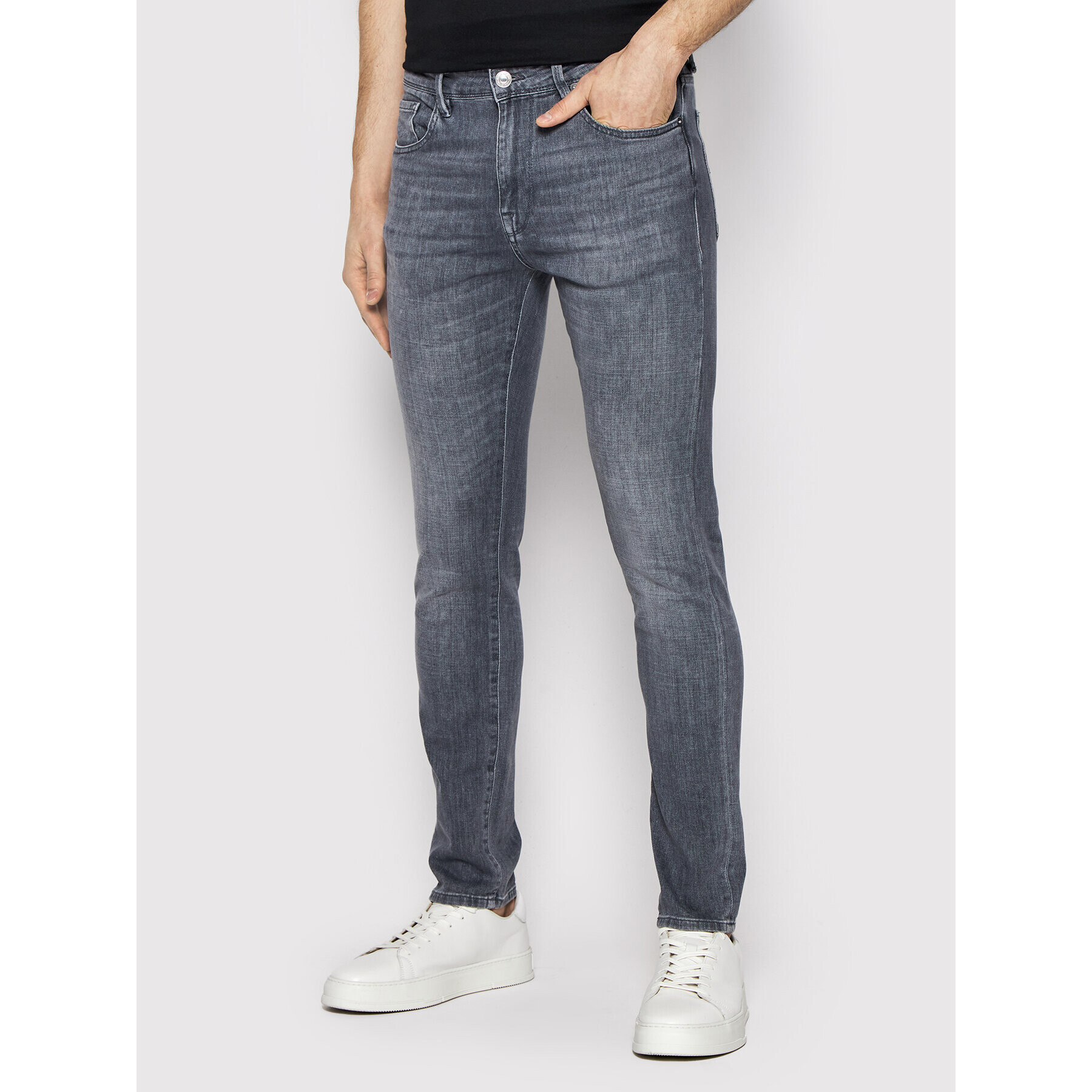 Selected Homme Дънки Leon 16083065 Сив Slim Fit - Pepit.bg