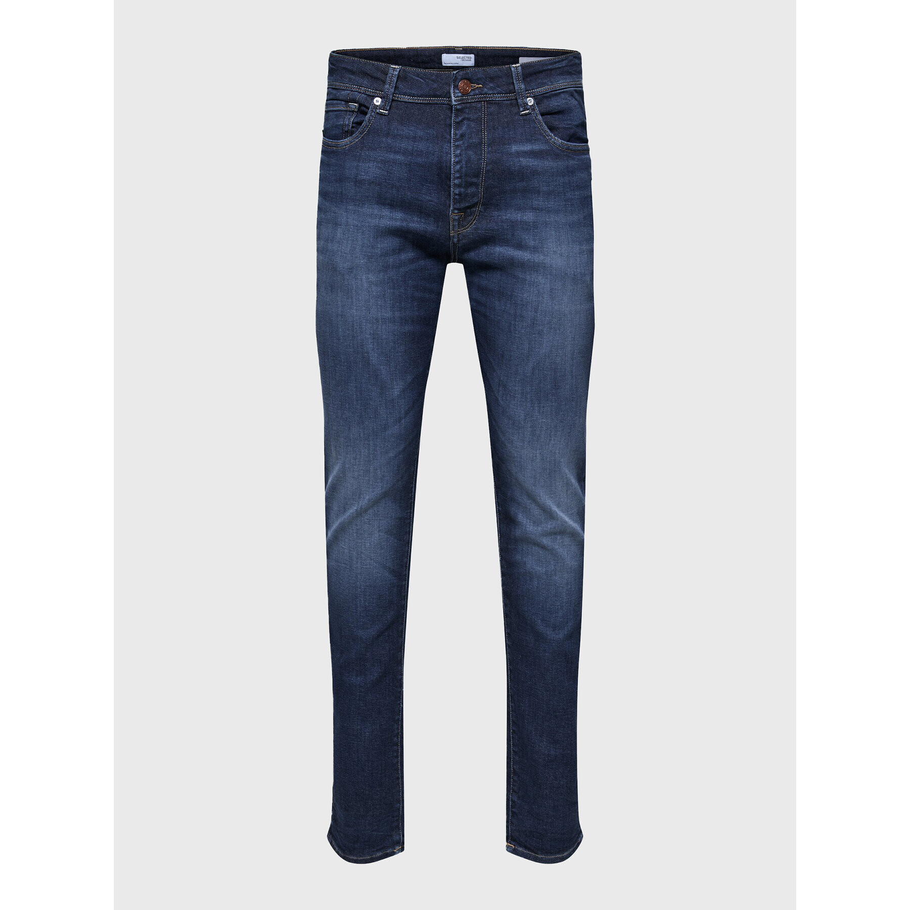 Selected Homme Дънки Leon 16088264 Тъмносин Slim Fit - Pepit.bg
