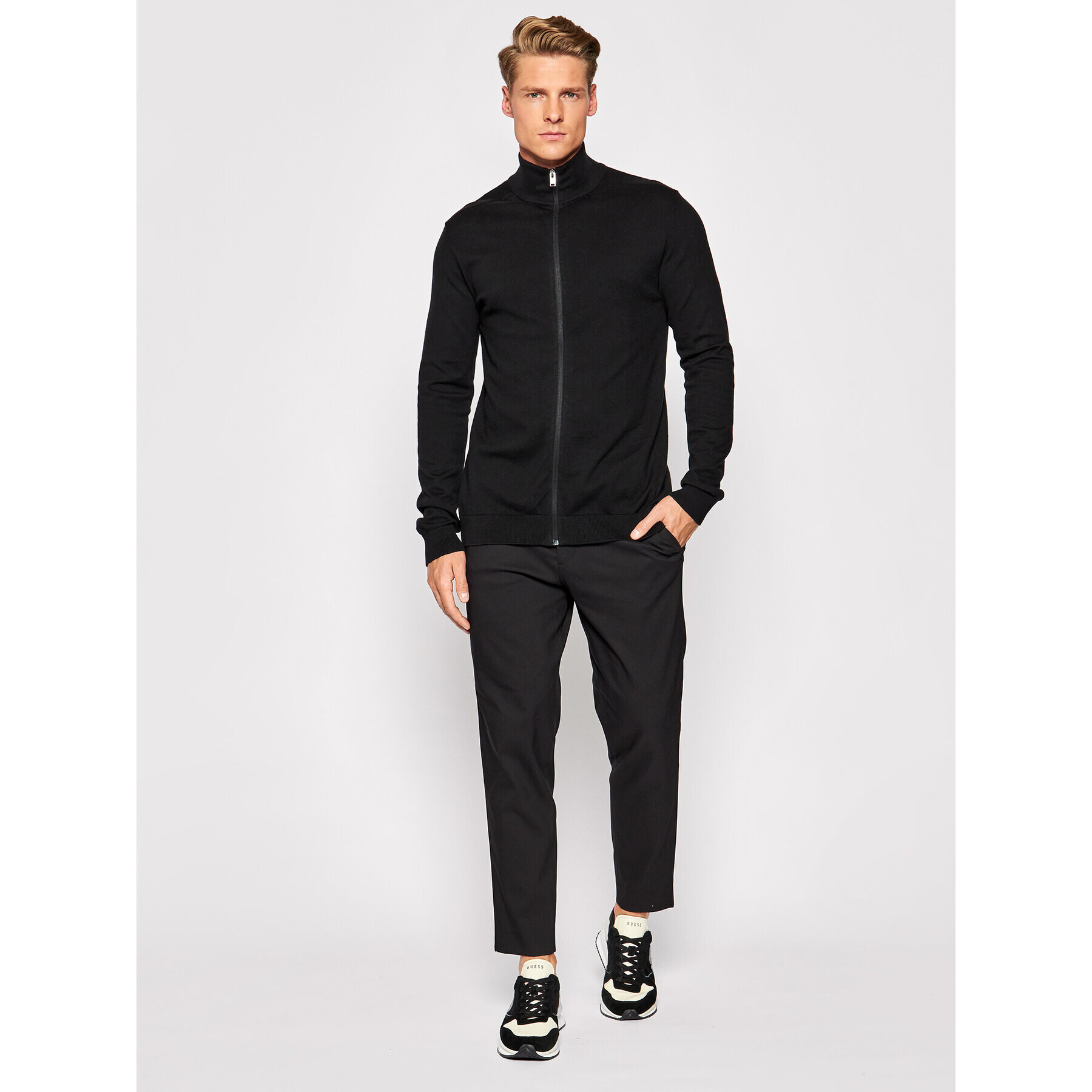 Selected Homme Кардиган Berg 16074688 Черен Regular Fit - Pepit.bg