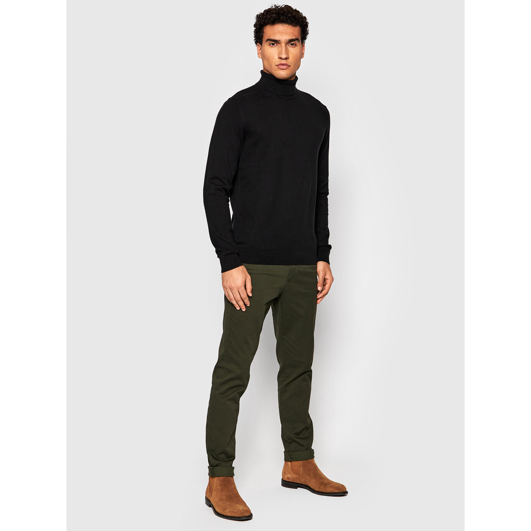 Selected Homme Поло Berg 16074684 Черен Regular Fit - Pepit.bg