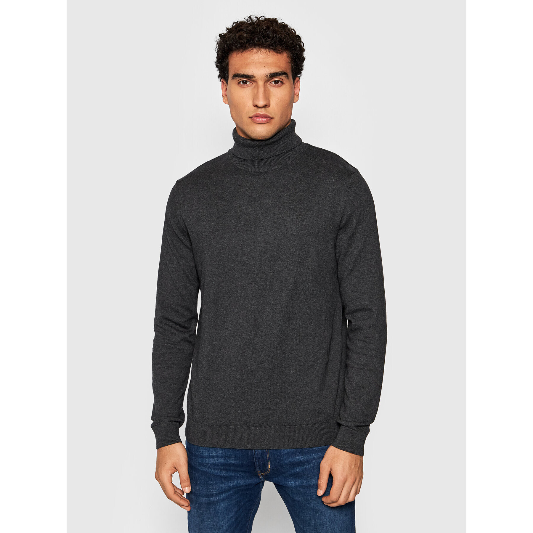 Selected Homme Поло Berg 16074684 Сив Regular Fit - Pepit.bg