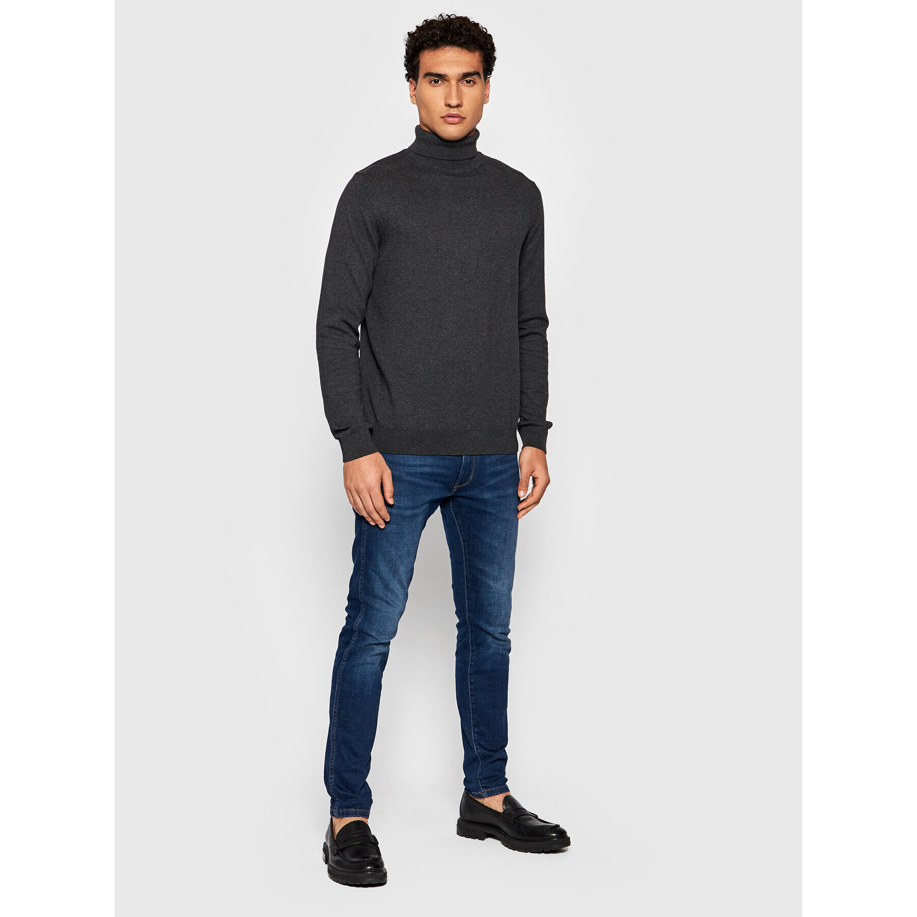 Selected Homme Поло Berg 16074684 Сив Regular Fit - Pepit.bg