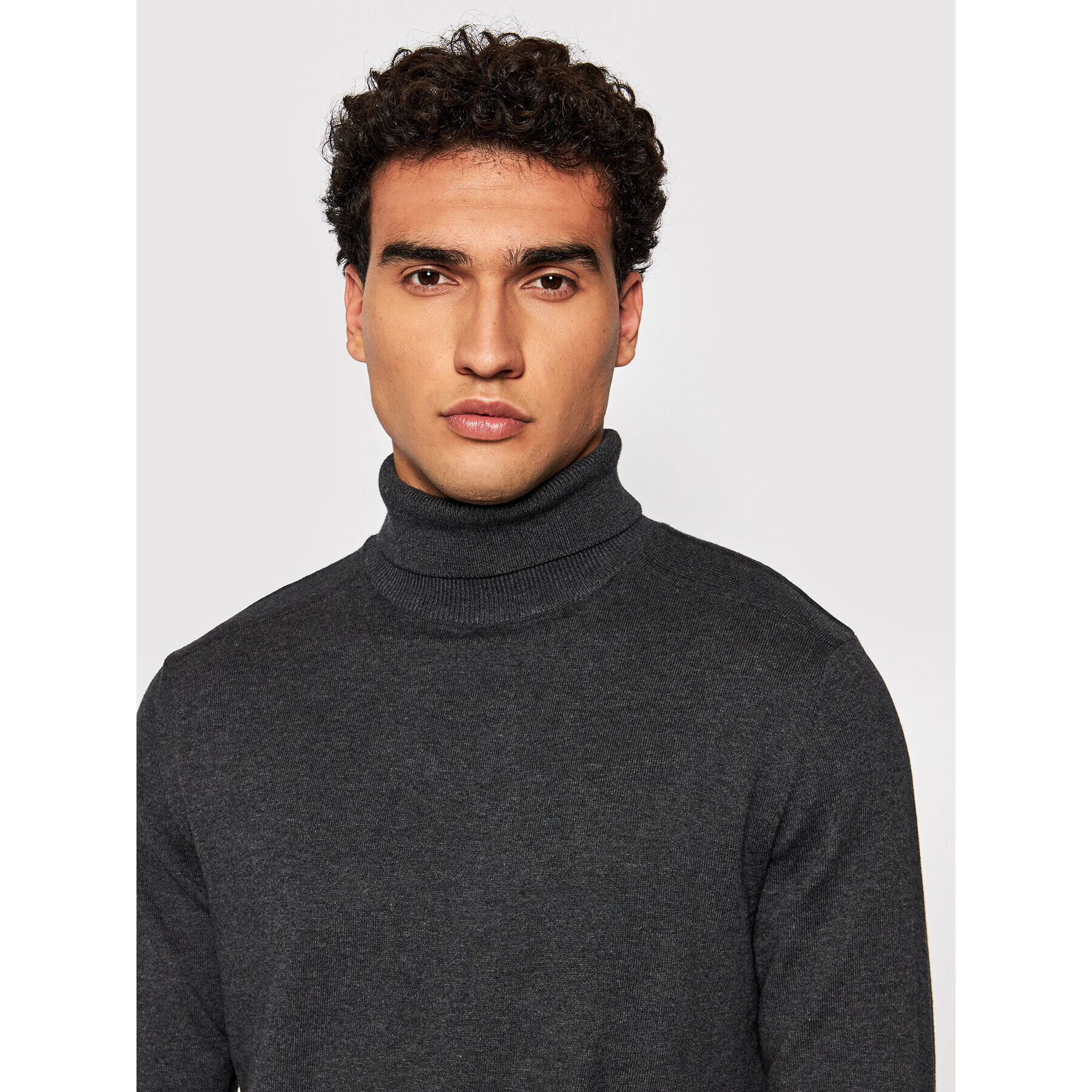 Selected Homme Поло Berg 16074684 Сив Regular Fit - Pepit.bg