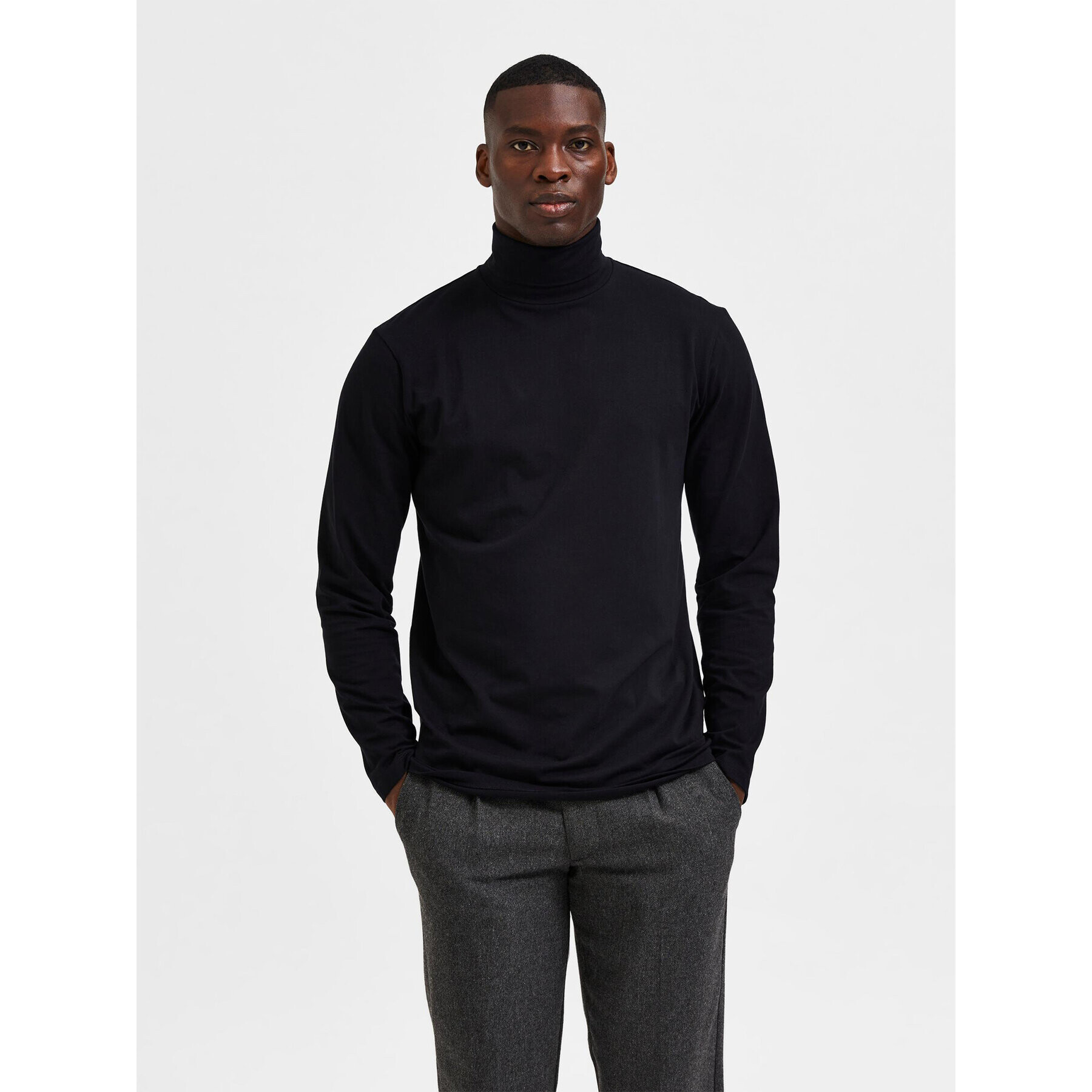 Selected Homme Поло Rory 16081962 Черен Regular Fit - Pepit.bg