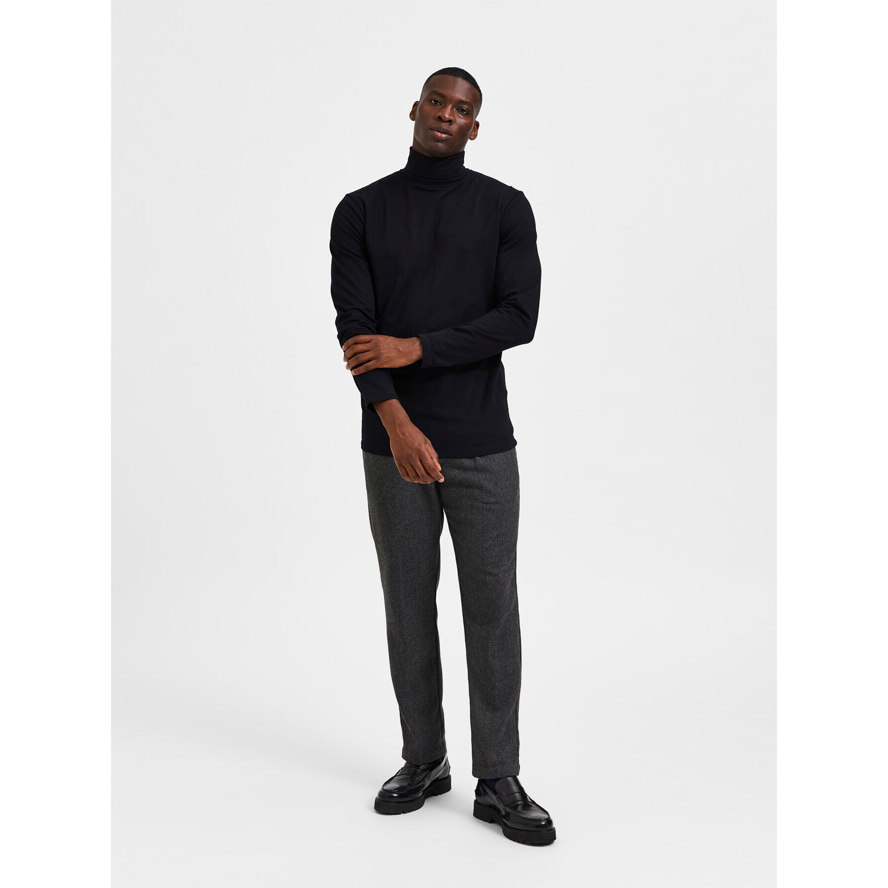 Selected Homme Поло Rory 16081962 Черен Regular Fit - Pepit.bg