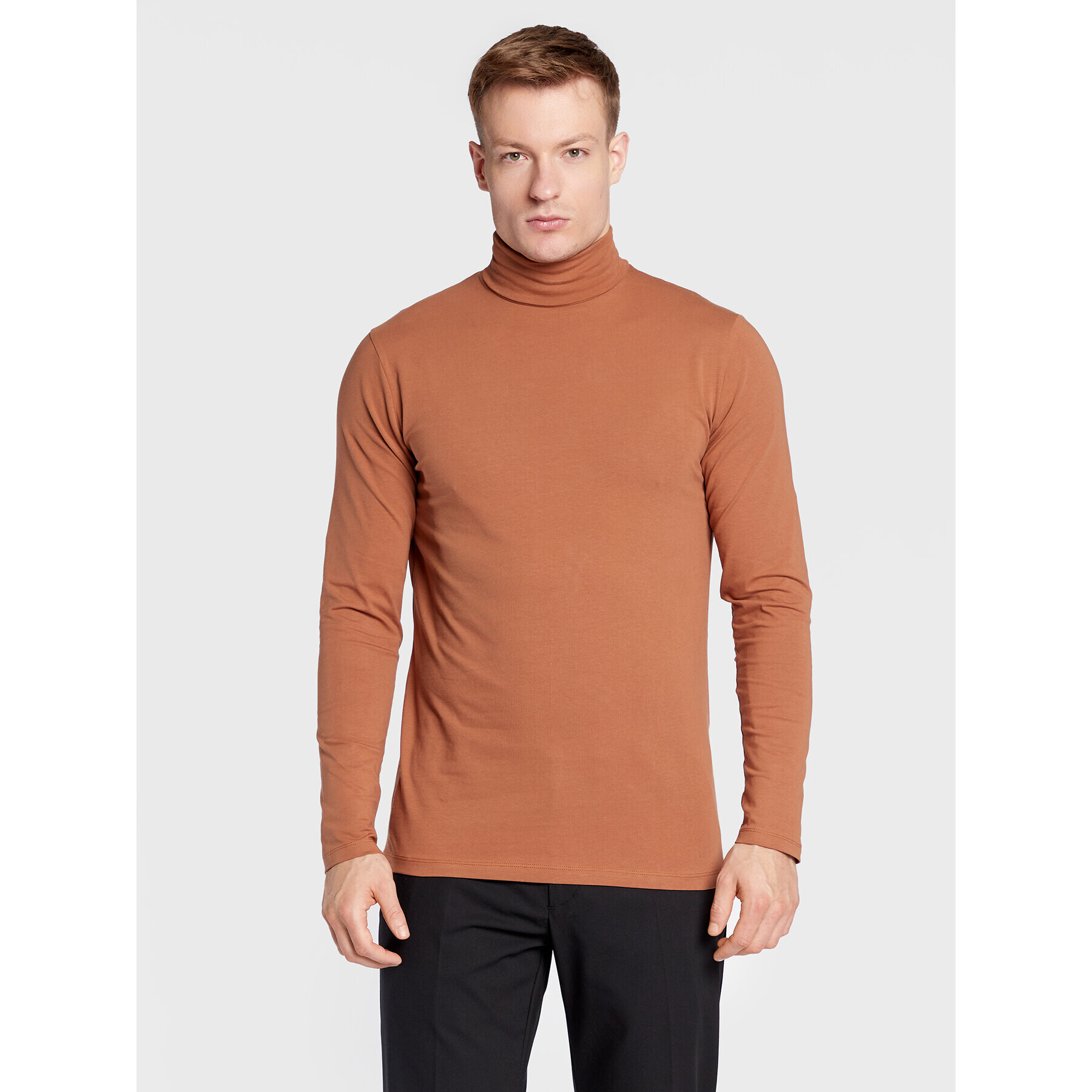 Selected Homme Поло Rory 16081962 Кафяв Regular Fit - Pepit.bg
