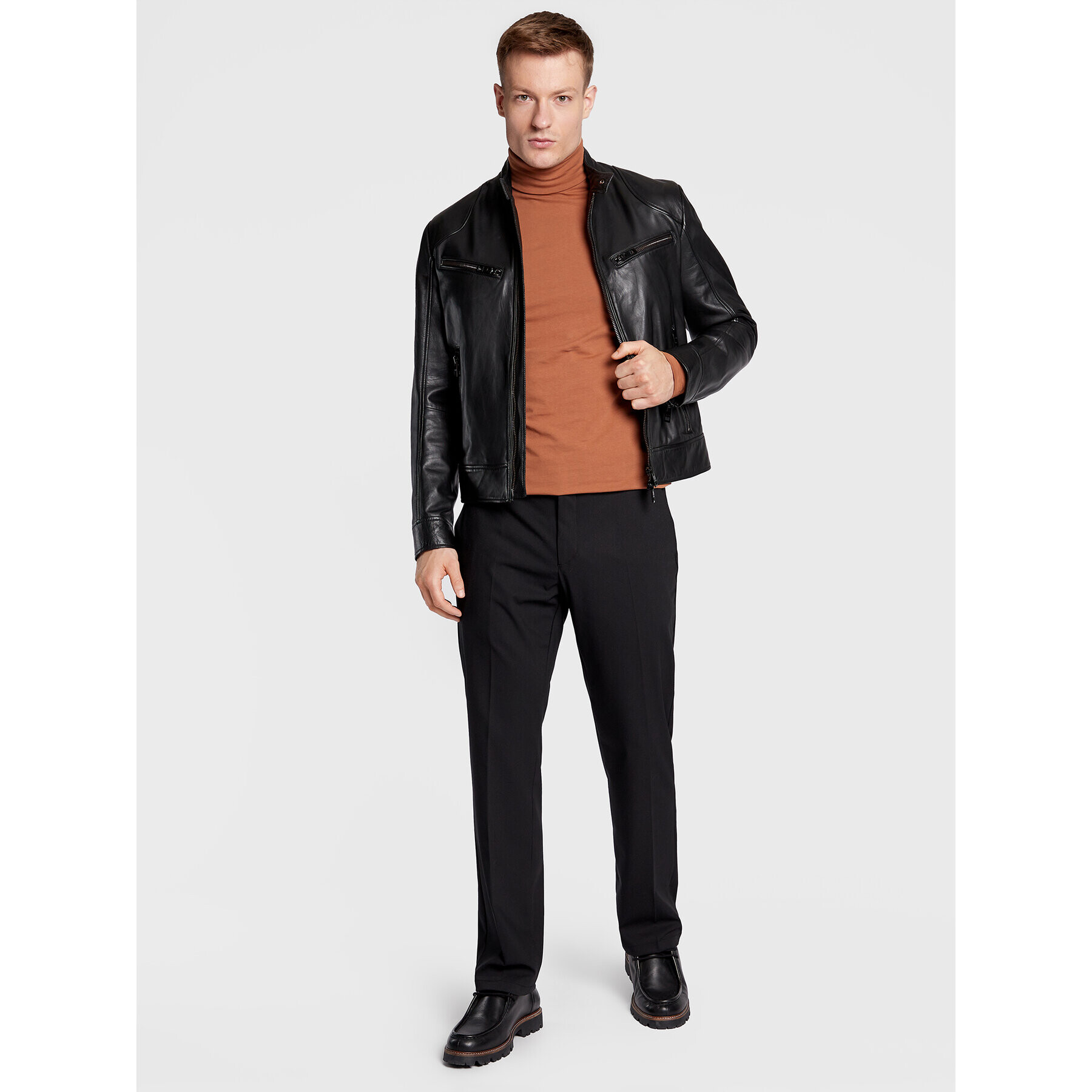 Selected Homme Поло Rory 16081962 Кафяв Regular Fit - Pepit.bg