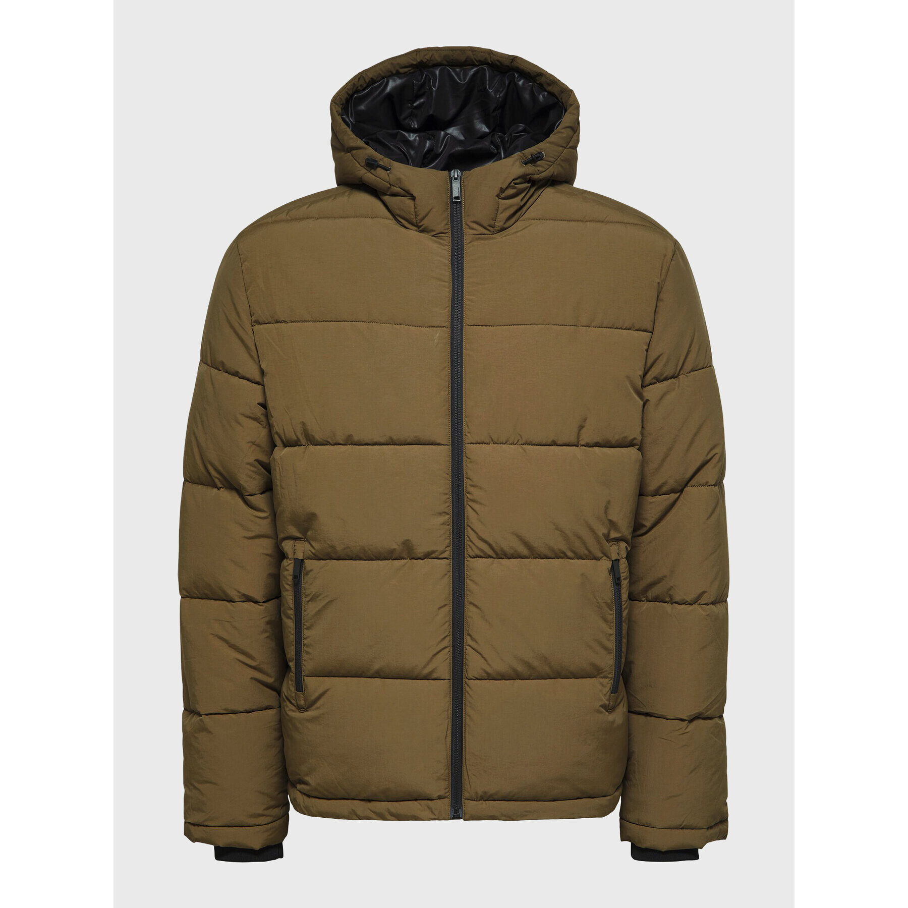 Selected Homme Пухено яке Harry 16084886 Зелен Regular Fit - Pepit.bg