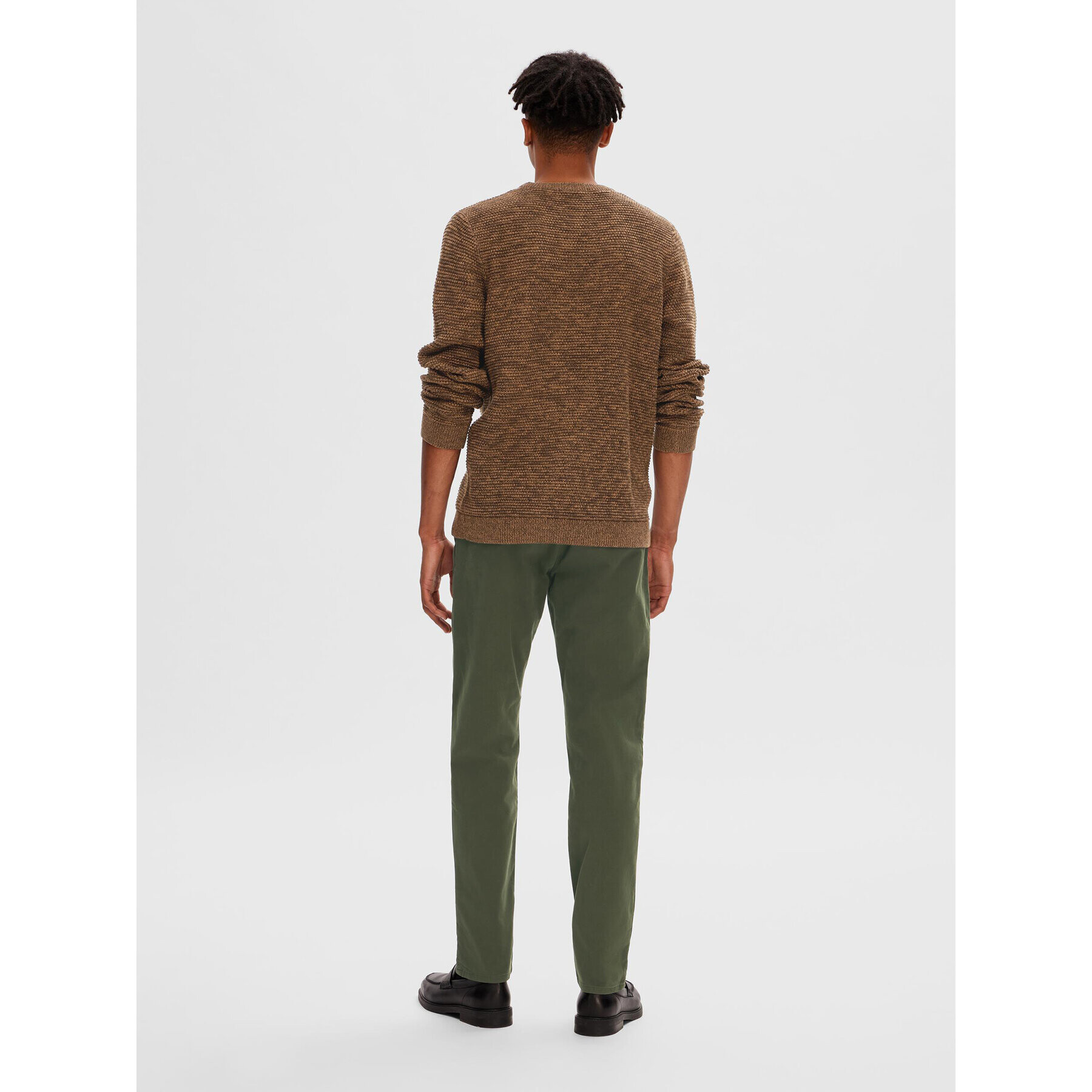 Selected Homme Пуловер 16059390 Кафяв Regular Fit - Pepit.bg