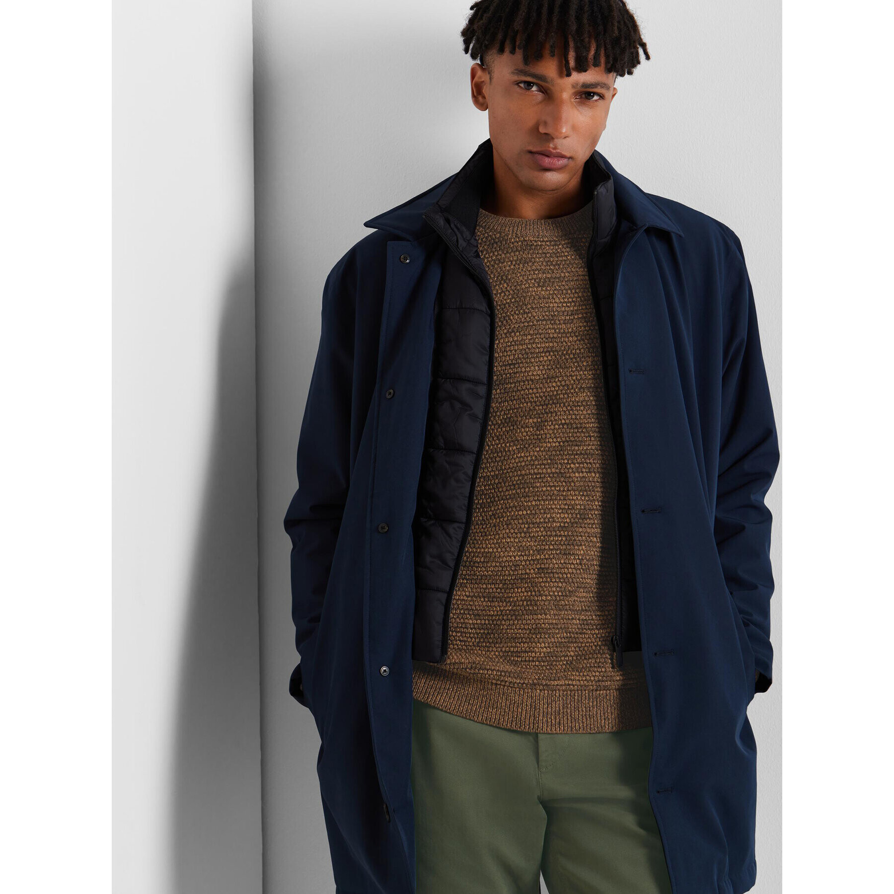Selected Homme Пуловер 16059390 Кафяв Regular Fit - Pepit.bg