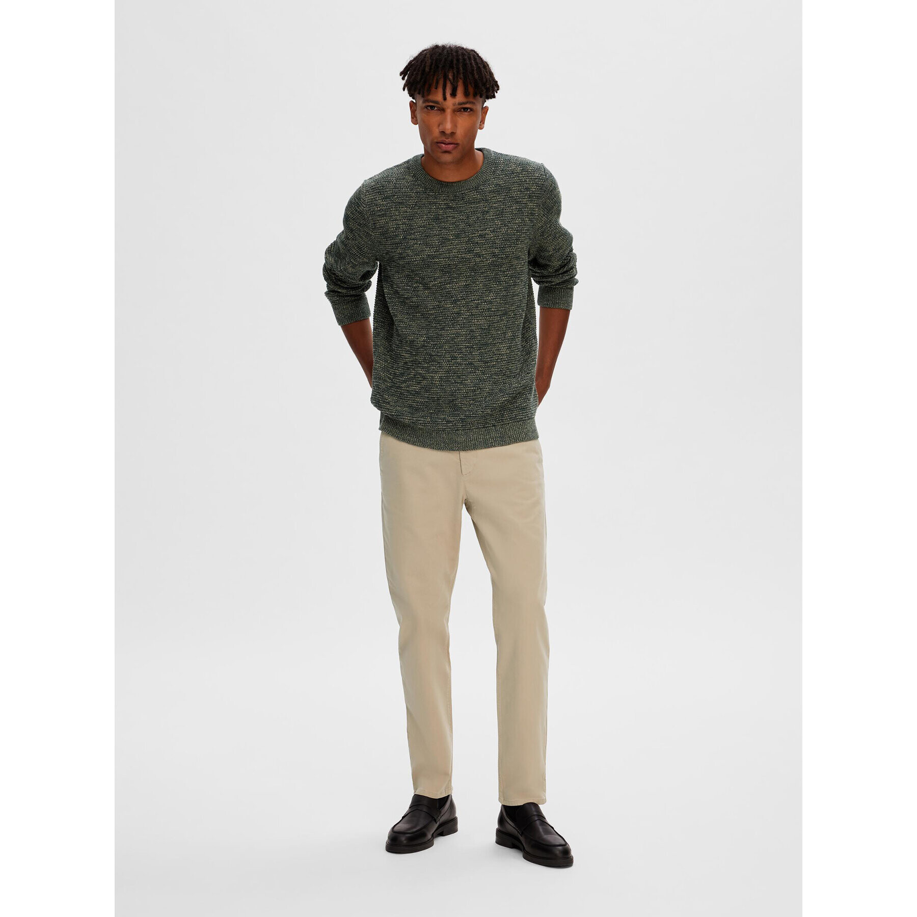 Selected Homme Пуловер 16059390 Зелен Regular Fit - Pepit.bg