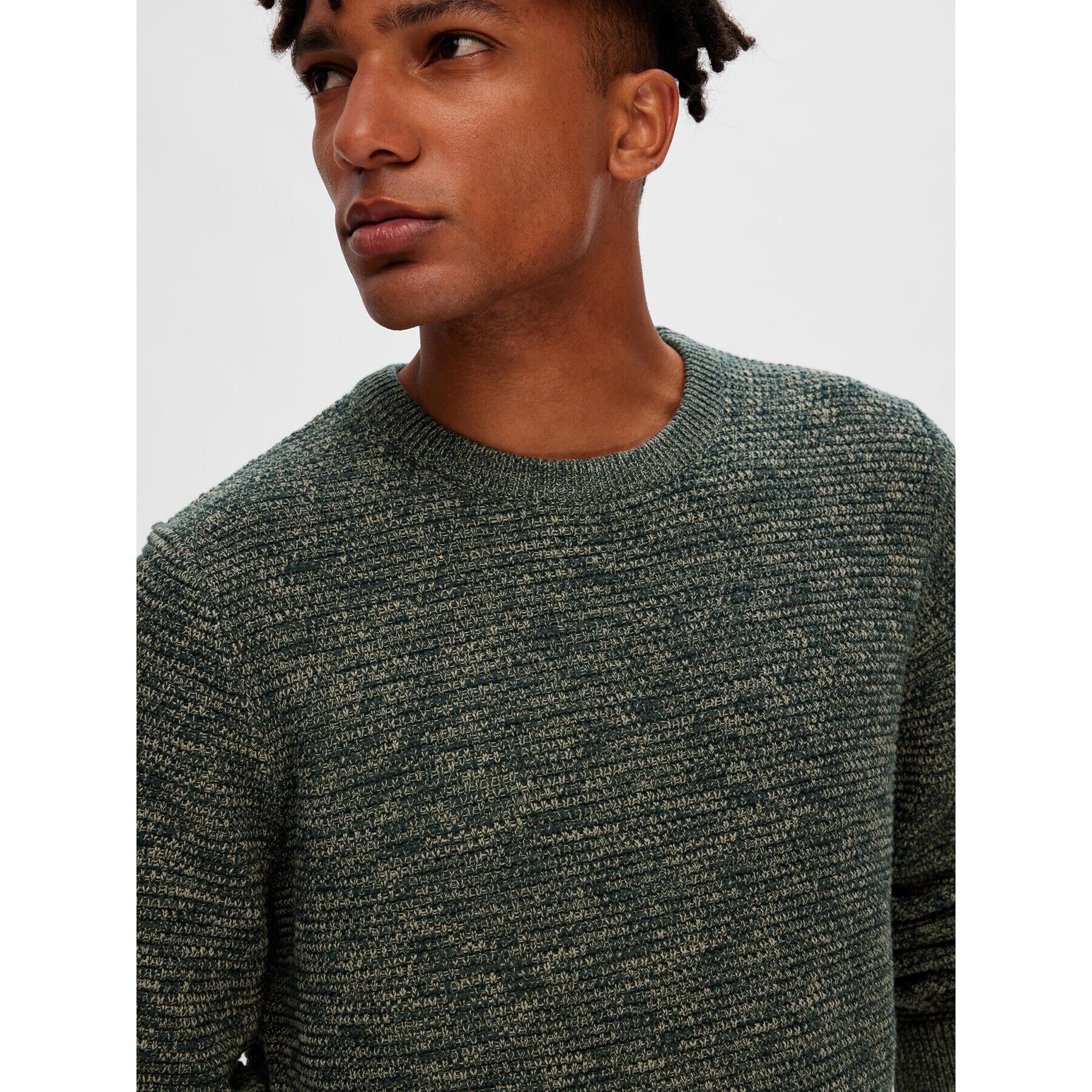 Selected Homme Пуловер 16059390 Зелен Regular Fit - Pepit.bg