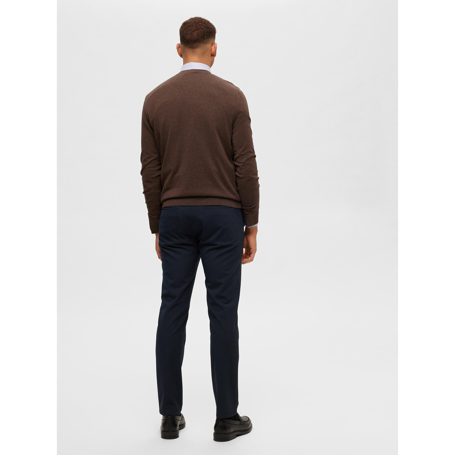Selected Homme Пуловер 16074682 Кафяв Regular Fit - Pepit.bg