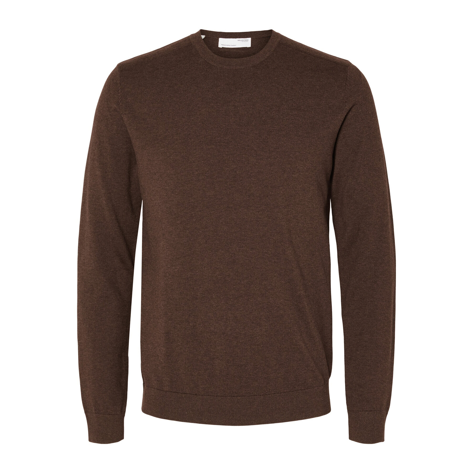 Selected Homme Пуловер 16074682 Кафяв Regular Fit - Pepit.bg