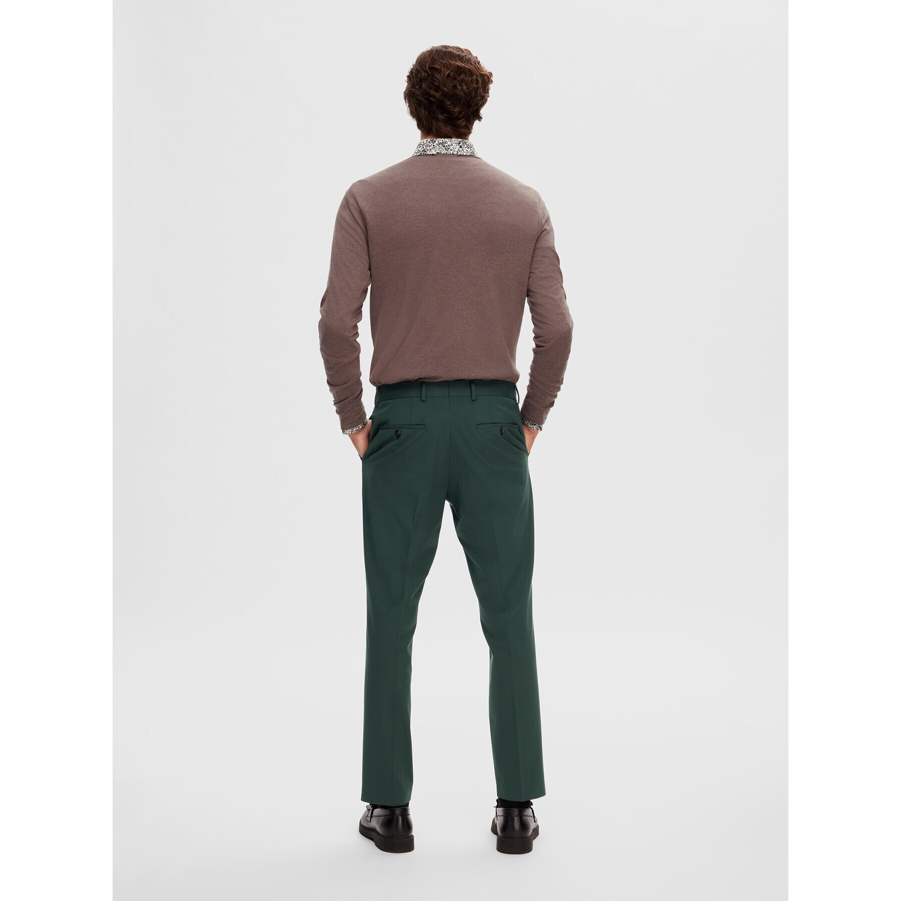 Selected Homme Пуловер 16079774 Бордо Regular Fit - Pepit.bg