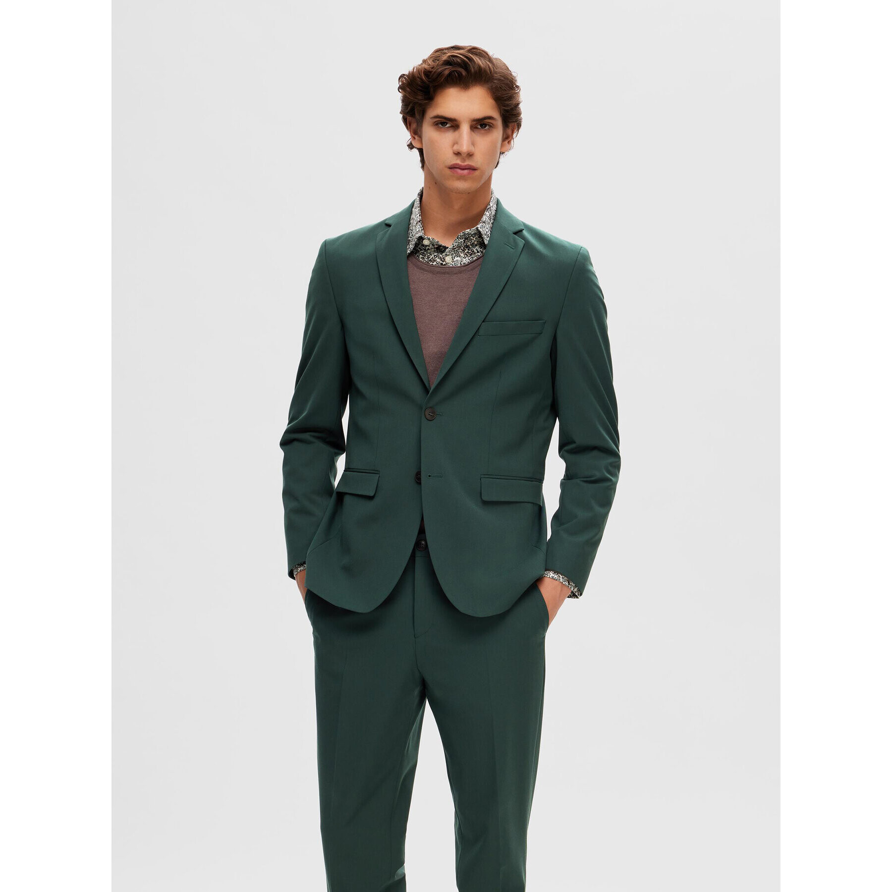 Selected Homme Пуловер 16079774 Бордо Regular Fit - Pepit.bg