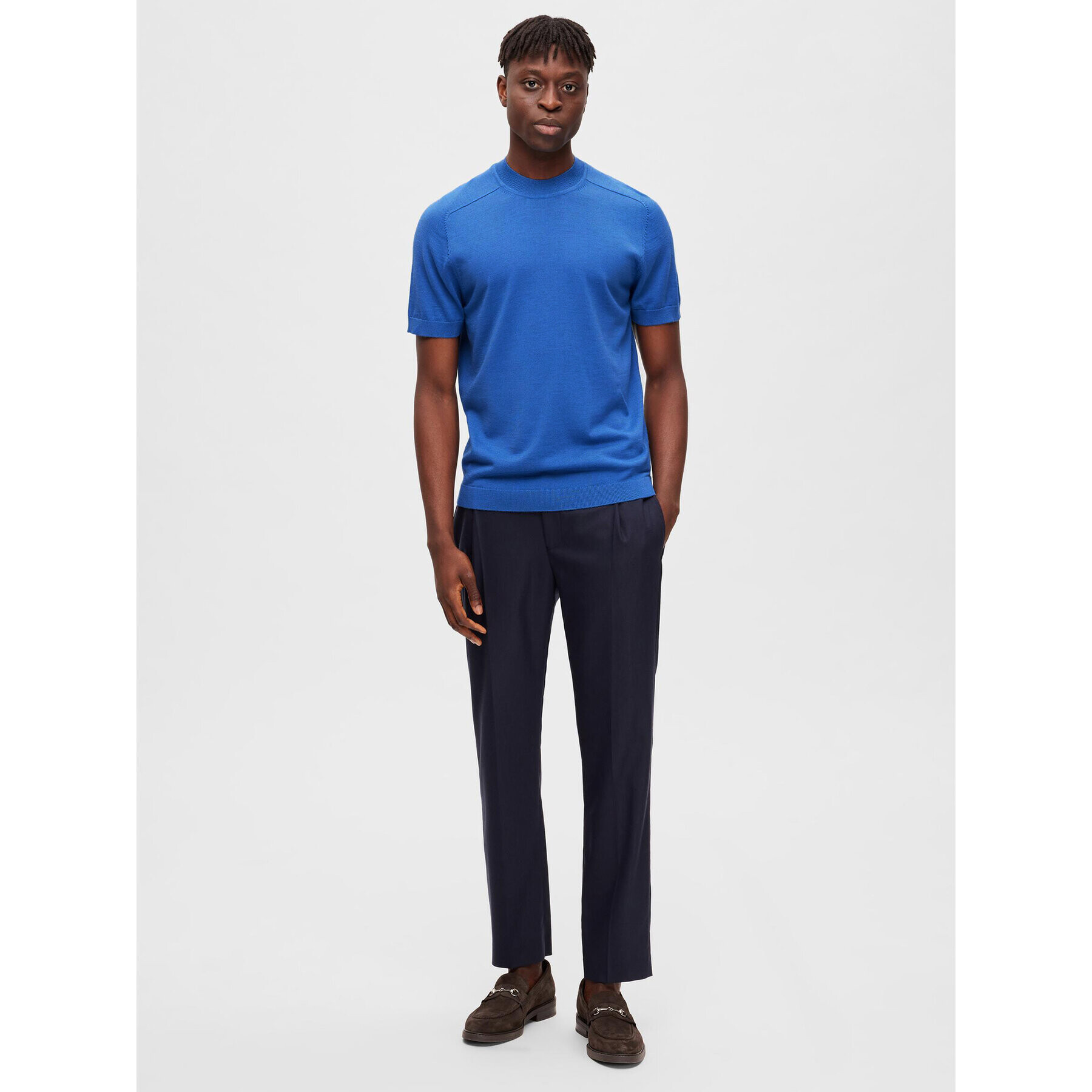 Selected Homme Пуловер 16088646 Син Regular Fit - Pepit.bg